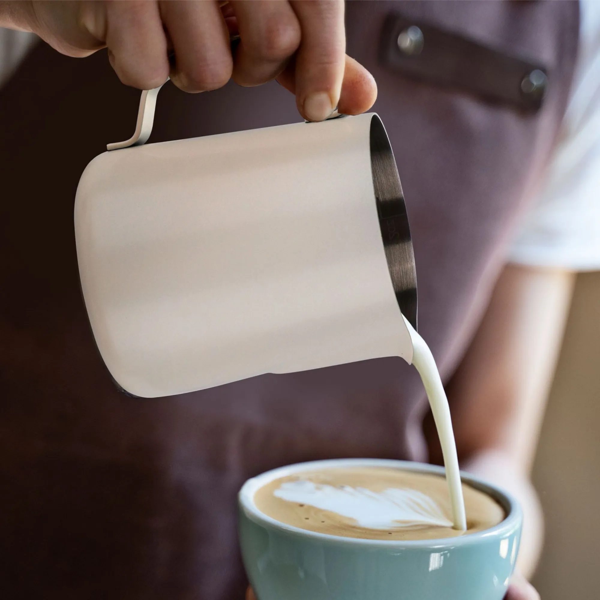 Stainless Steel Coffee Milk Frothing Pitcher Jug 4