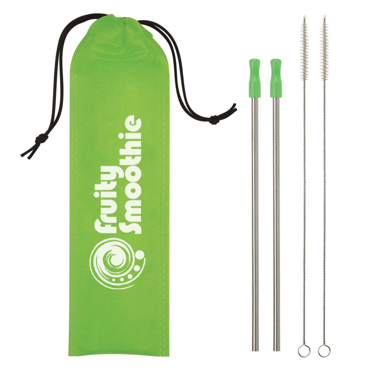 2-Pack Stainless Steel Straw Kit 8