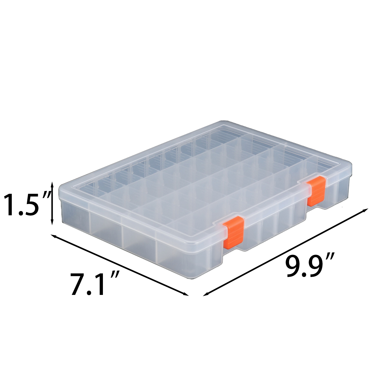 Transparent Plastic Storage Organizer w/ Removable Dividers 4