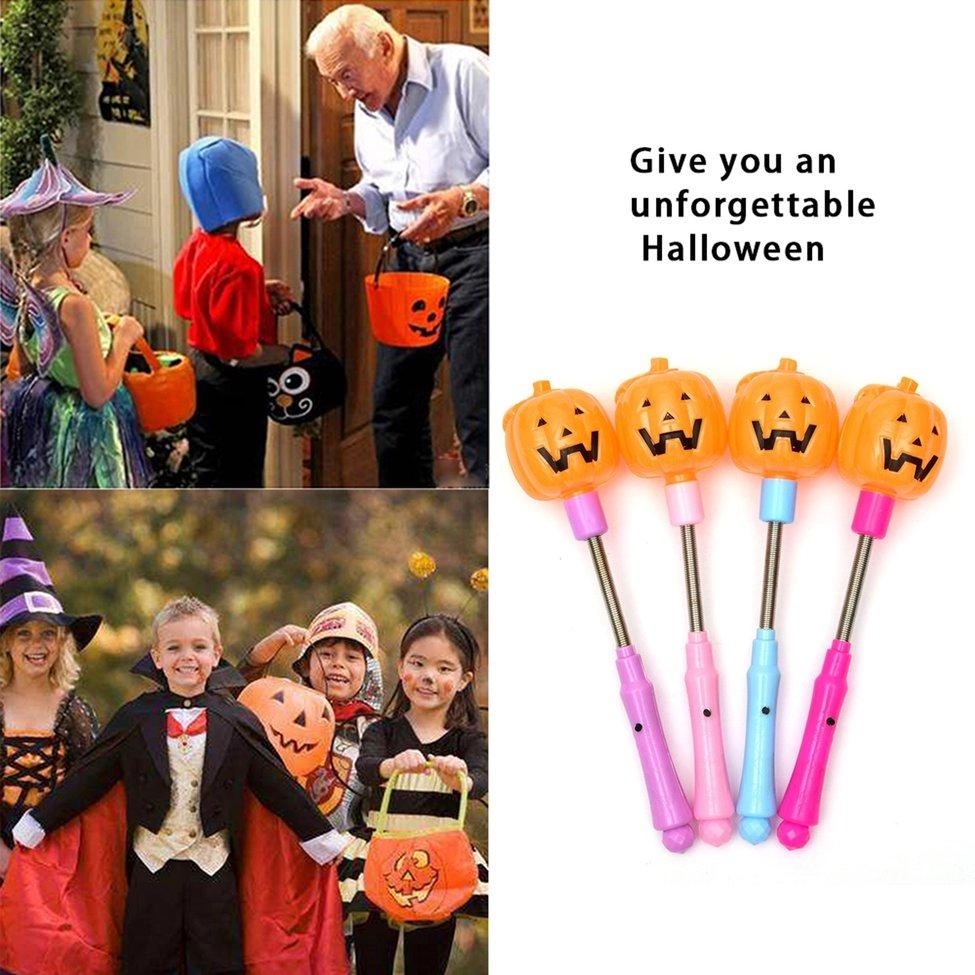 Halloween Pumpkin Skull Heads Flashing Wands 3