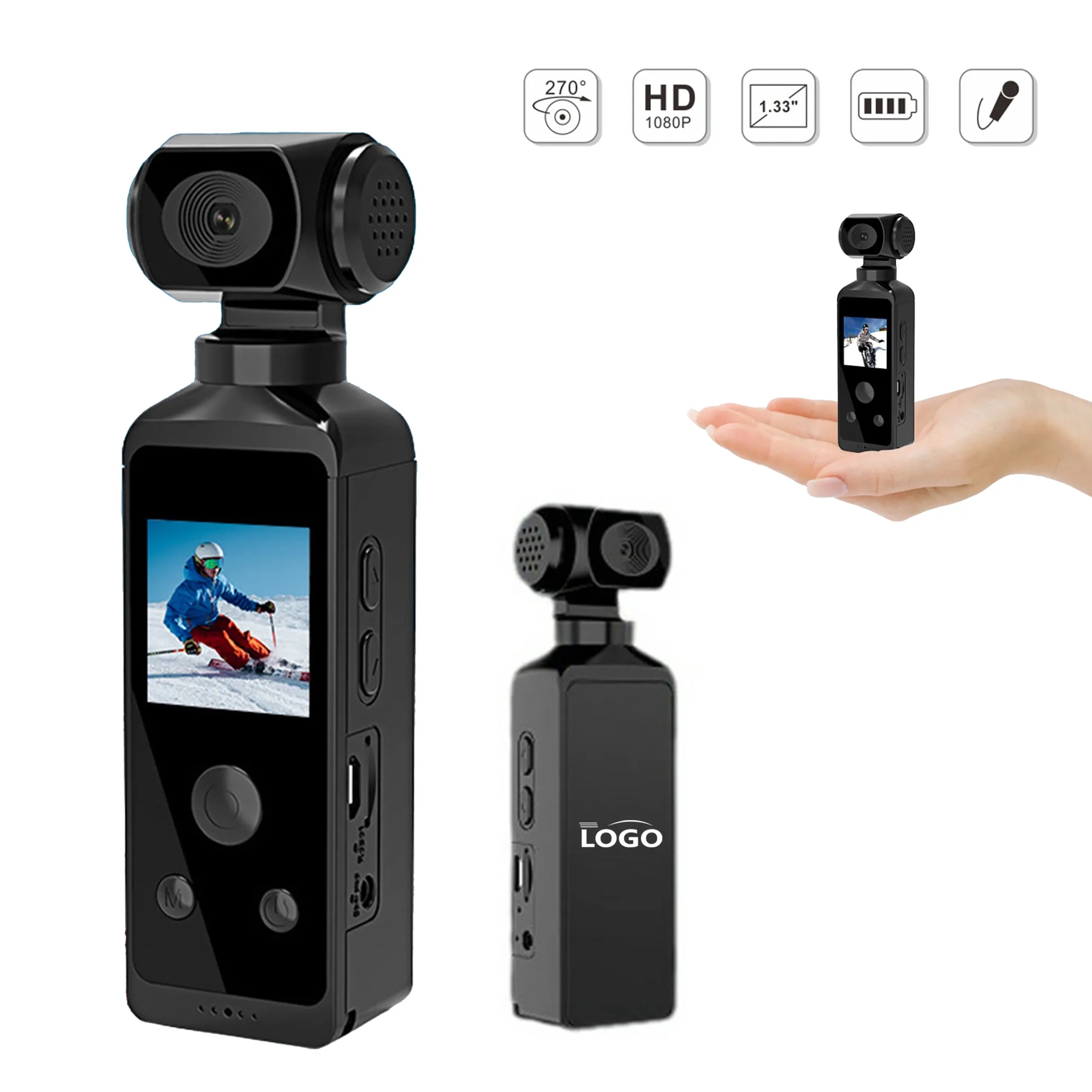 270 Degrees Rotary Outdoor Sports Camera 4