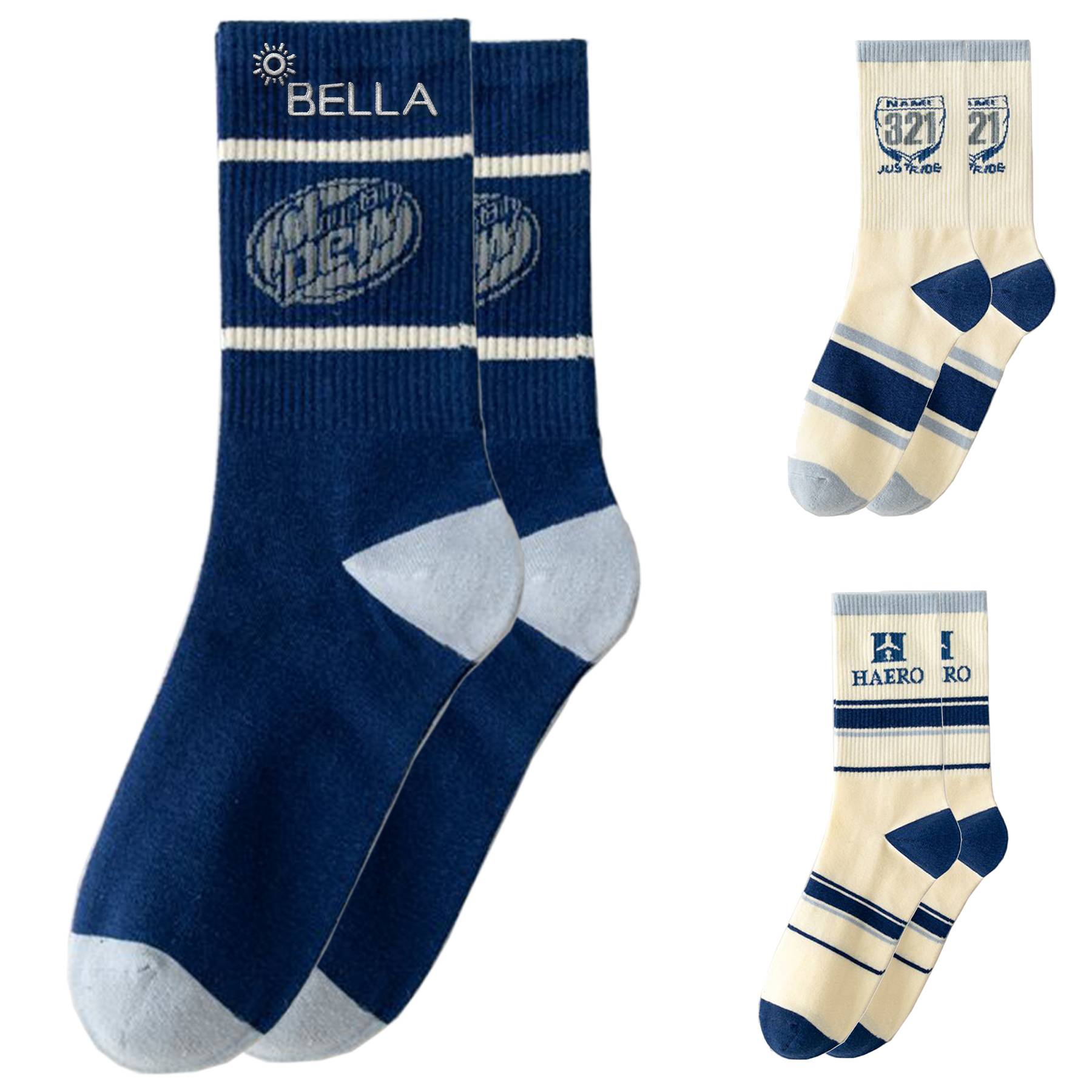 Cotton Men's sports sweat-wicking socks 9