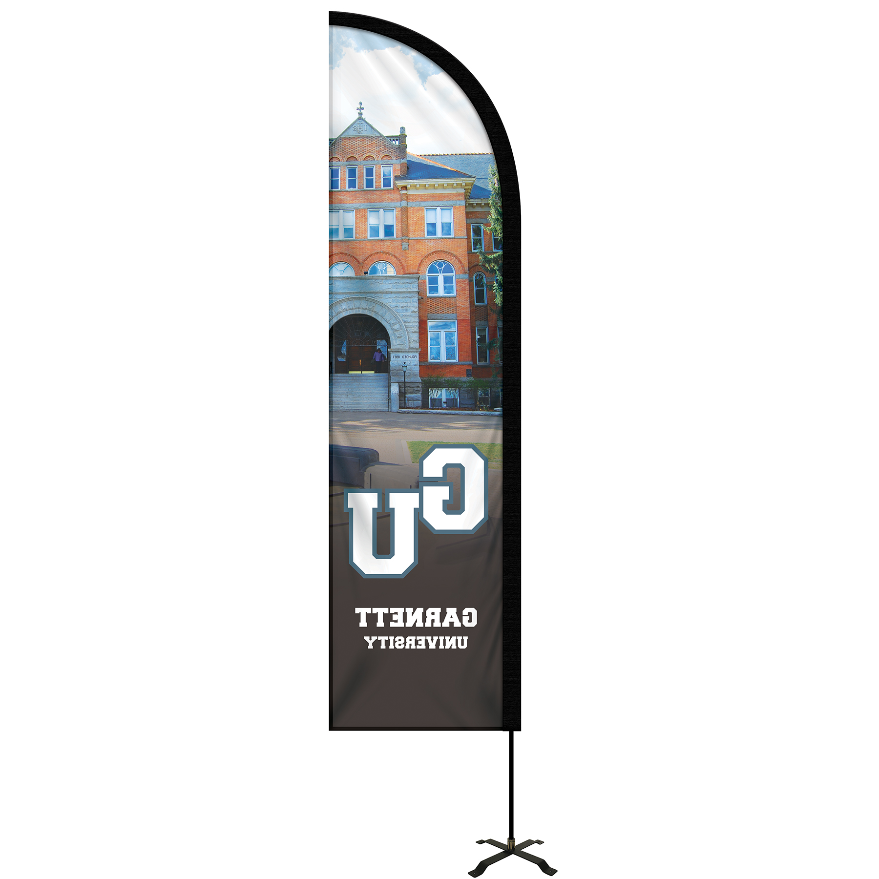 8' Portable Single Reverse Half Drop Kit w/ Cross Base 17