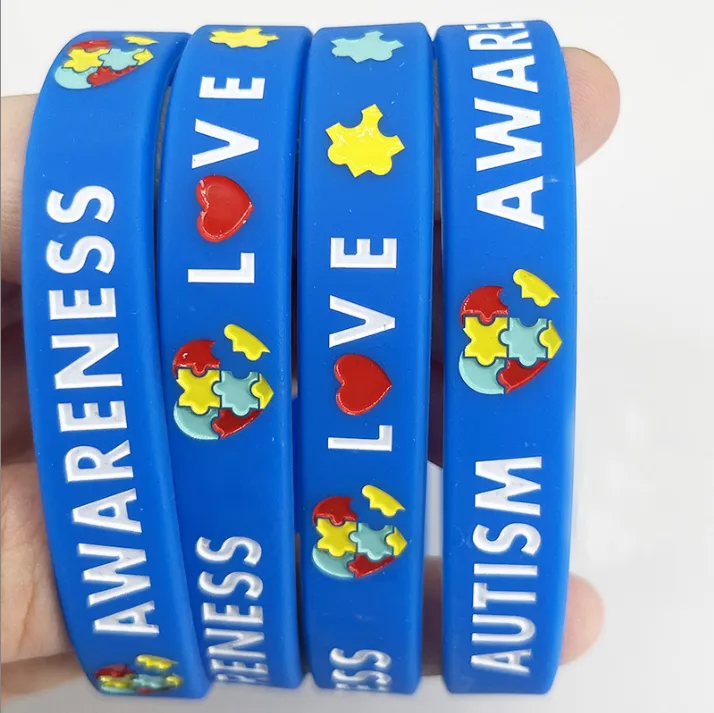 Multi-Color Swirl Embossed Silicone Bracelet 5