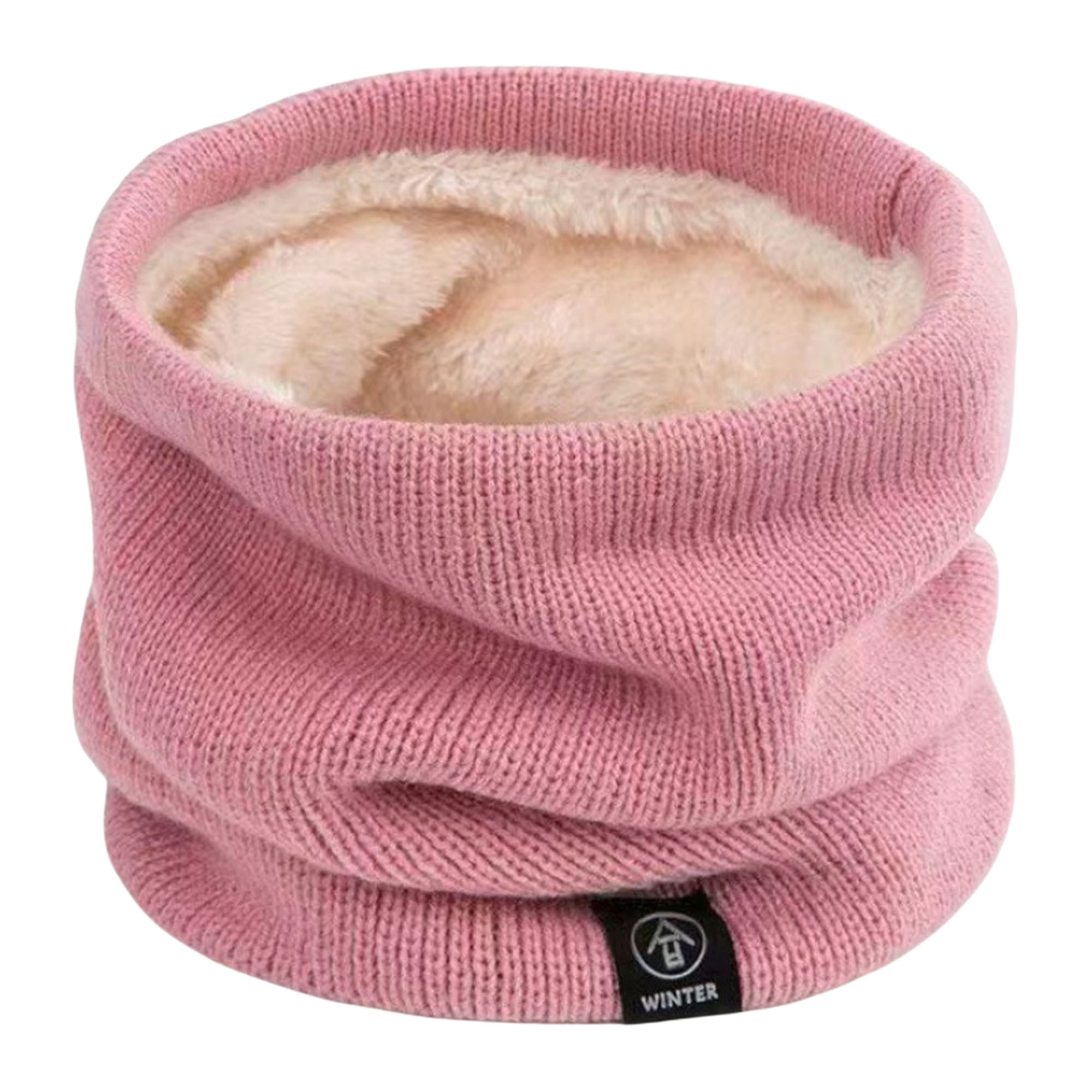 Winter Neck Warmer Scarf Fleece Lined Knit Stretchy Cowl for Cycling Cold Weather 5