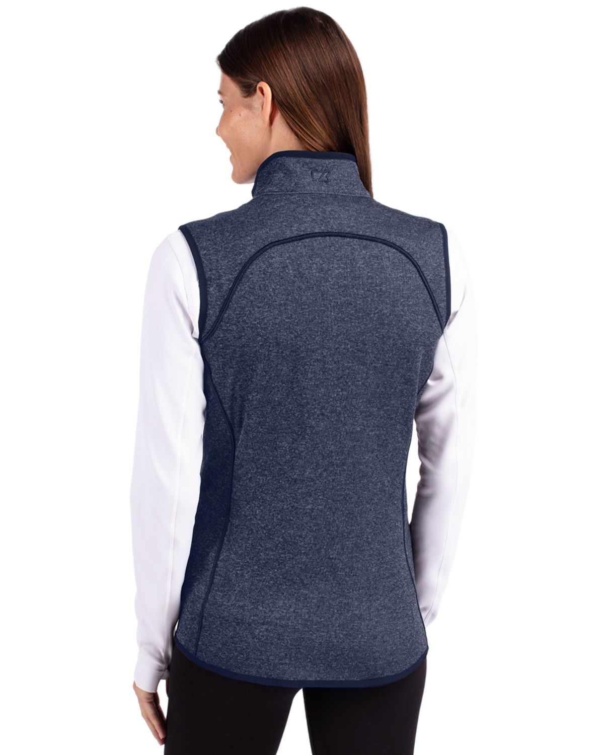 Cutter & Buck Mainsail Sweater-Knit Womens Full Zip Vest 10