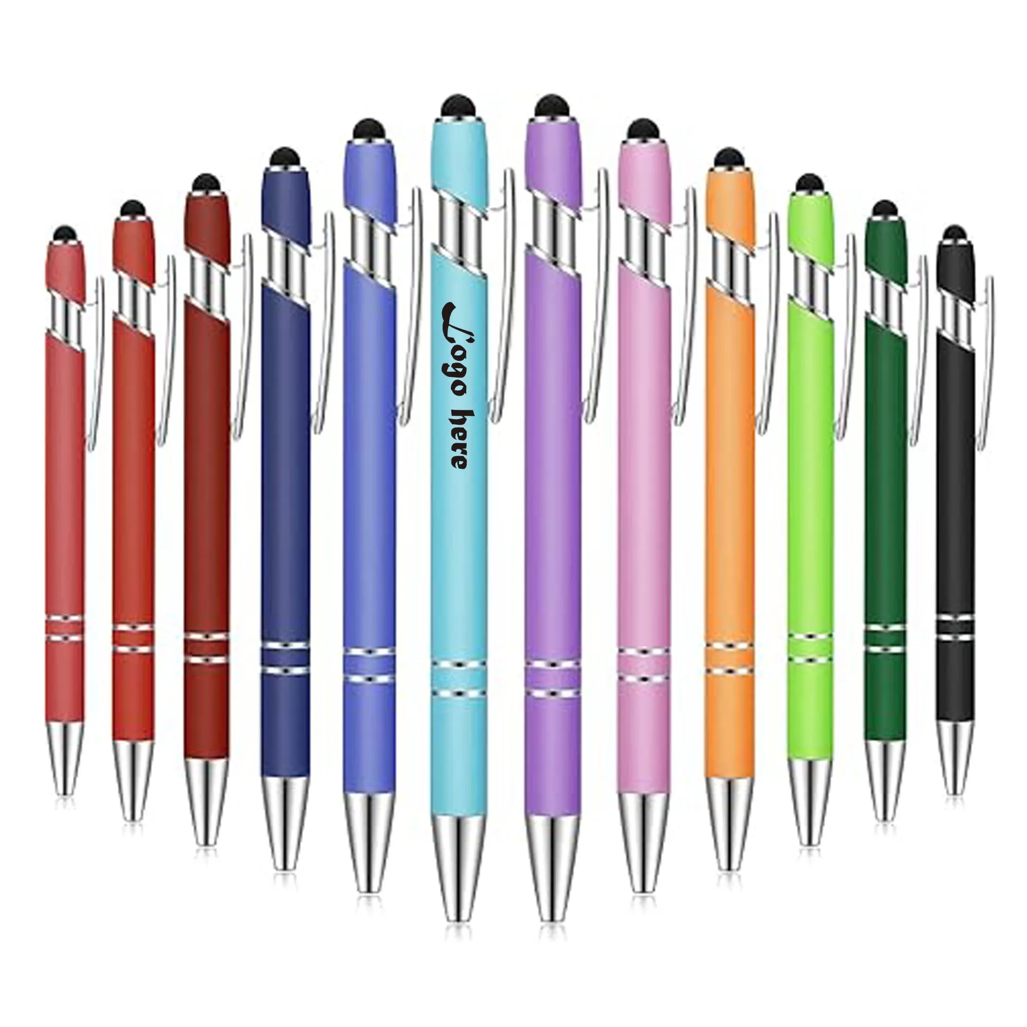 2-in-1 Stylus Retractable Ballpoint Pen