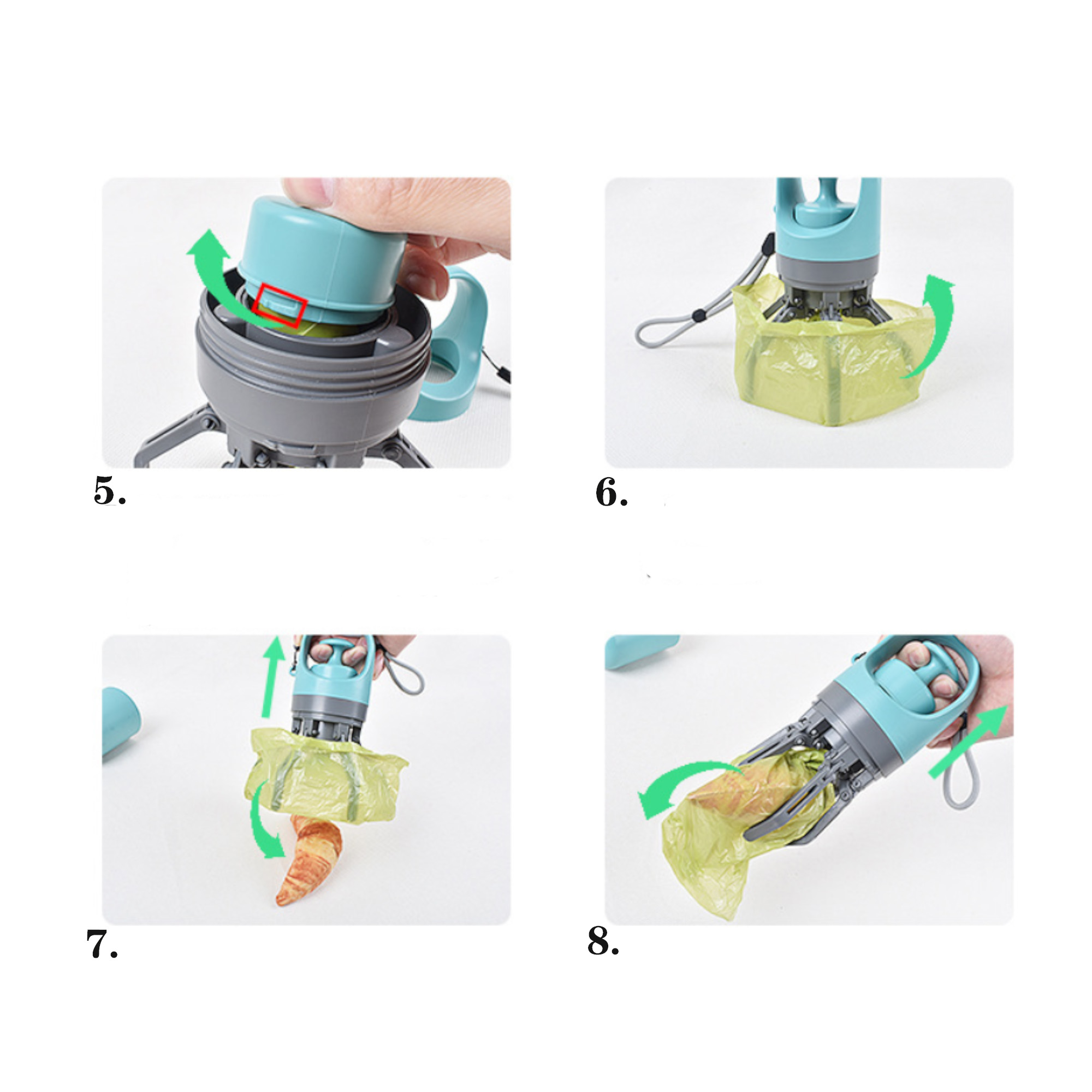 ABS Six Claw Pet Waste Picker 3