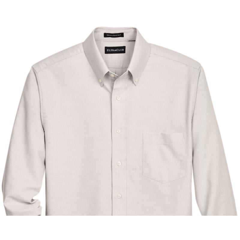 UltraClub Men's Classic Wrinkle-Resistant Long-Sleeve Oxford 16