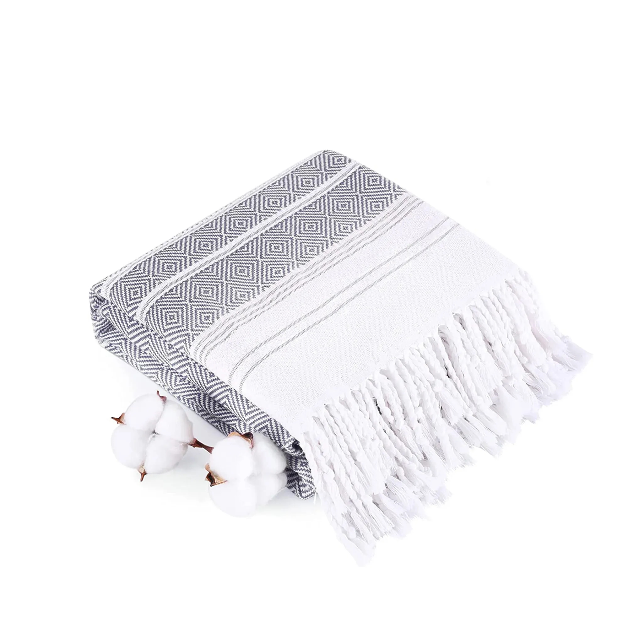 Lightweight Turkish Jacquard Beach Towel 74.8" x 39.4" 7