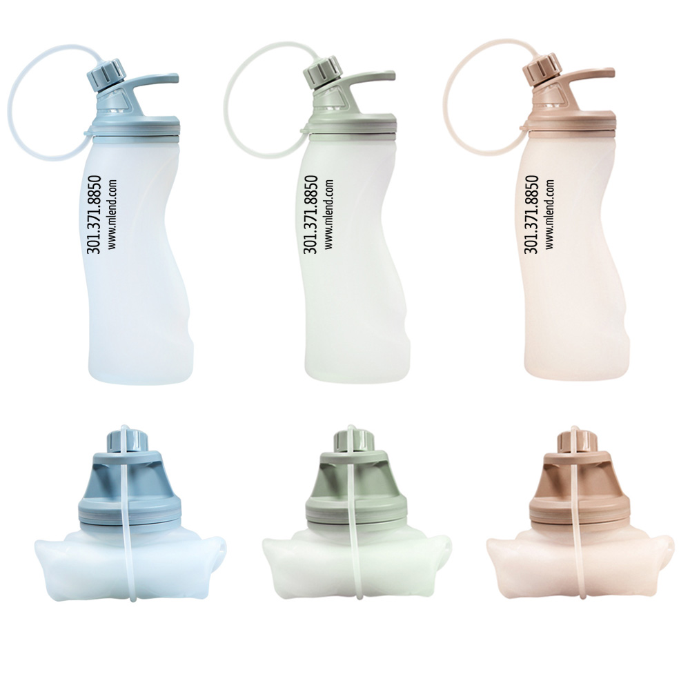 540ml Silicone Collapsible Water Bottle 3