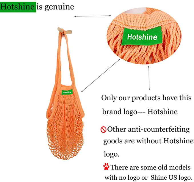 HotShine Mesh Bags Reusable Cotton Mesh Grocery Bags 8