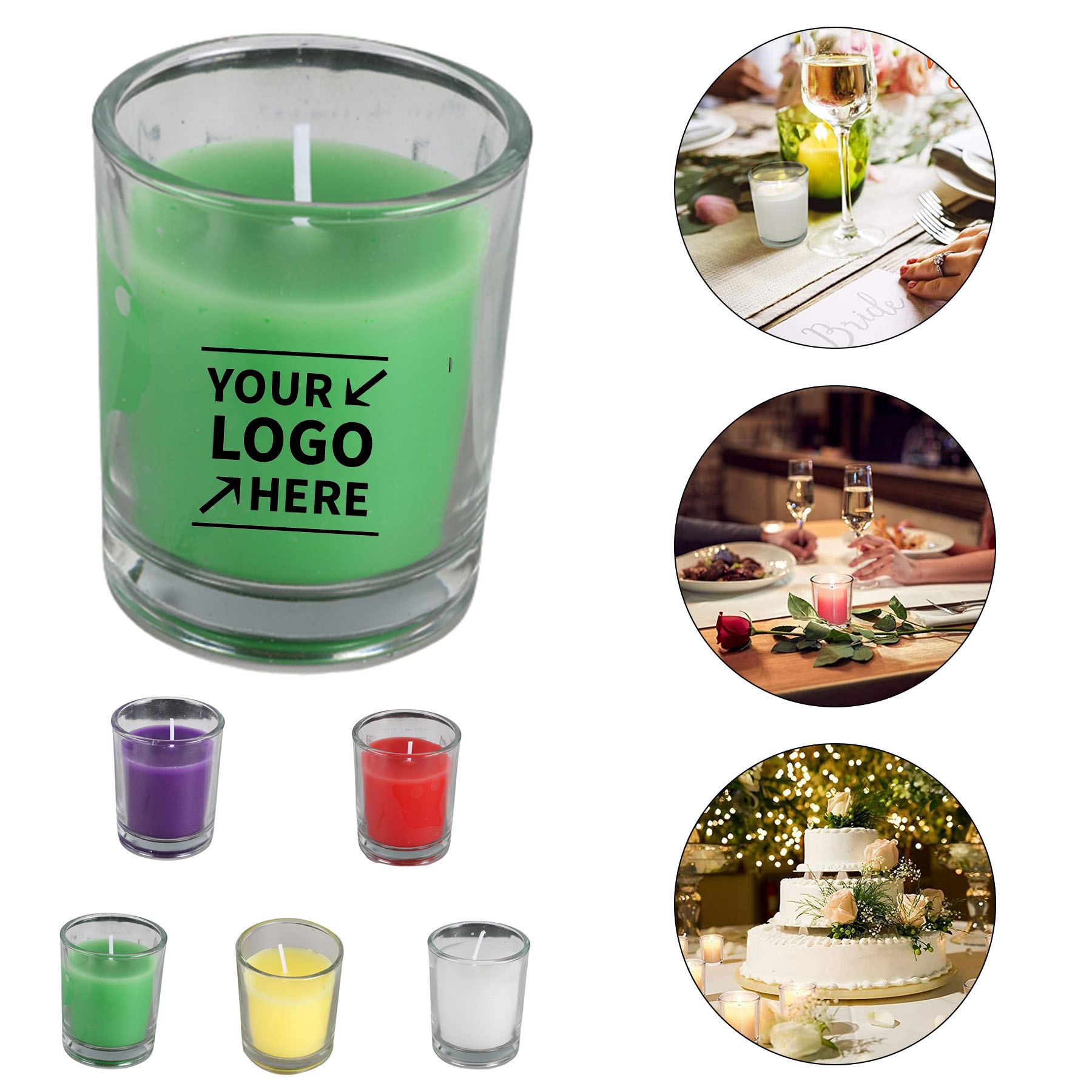 Votive Glass Candle 2