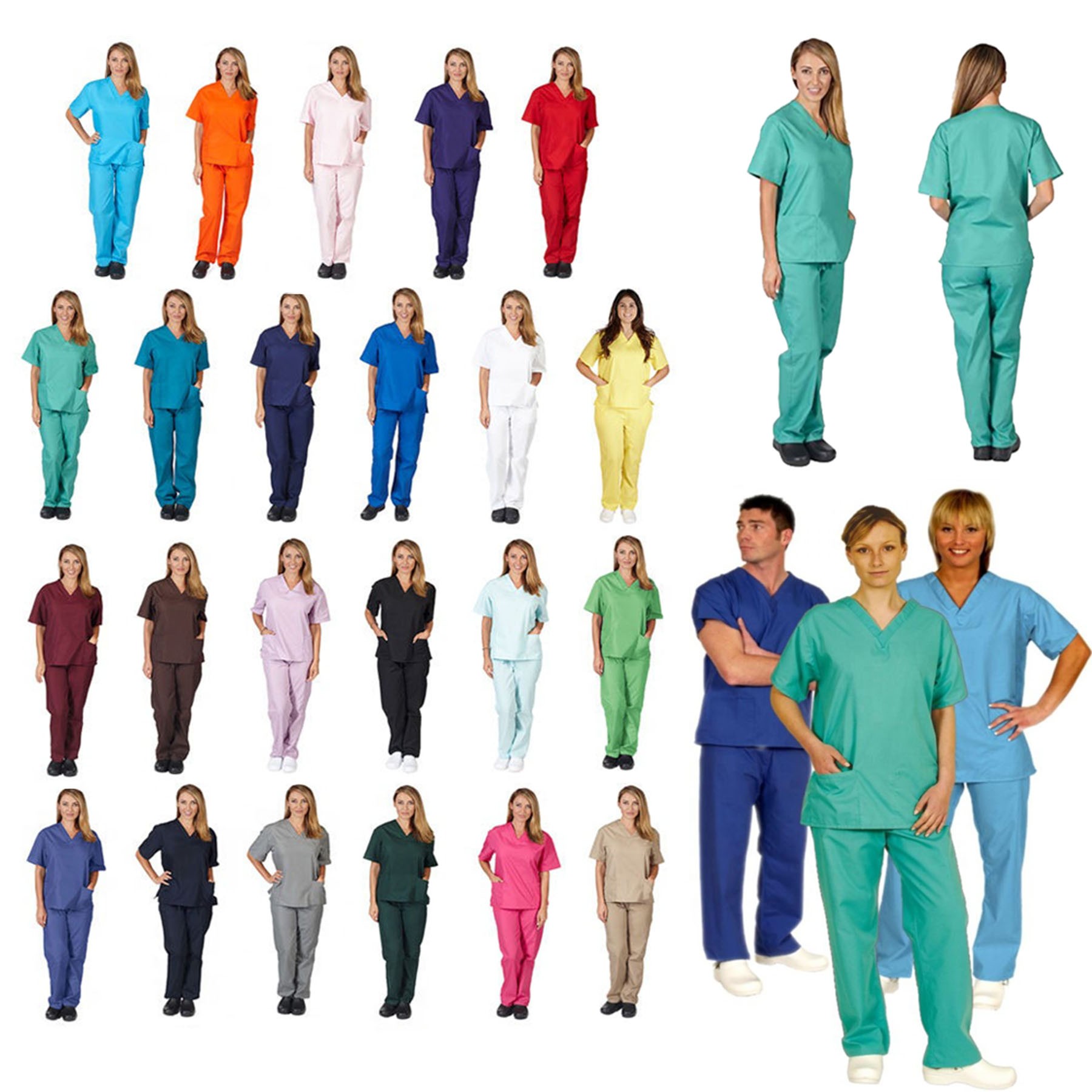 Men & Women Scrub Sets Top and Pant 2