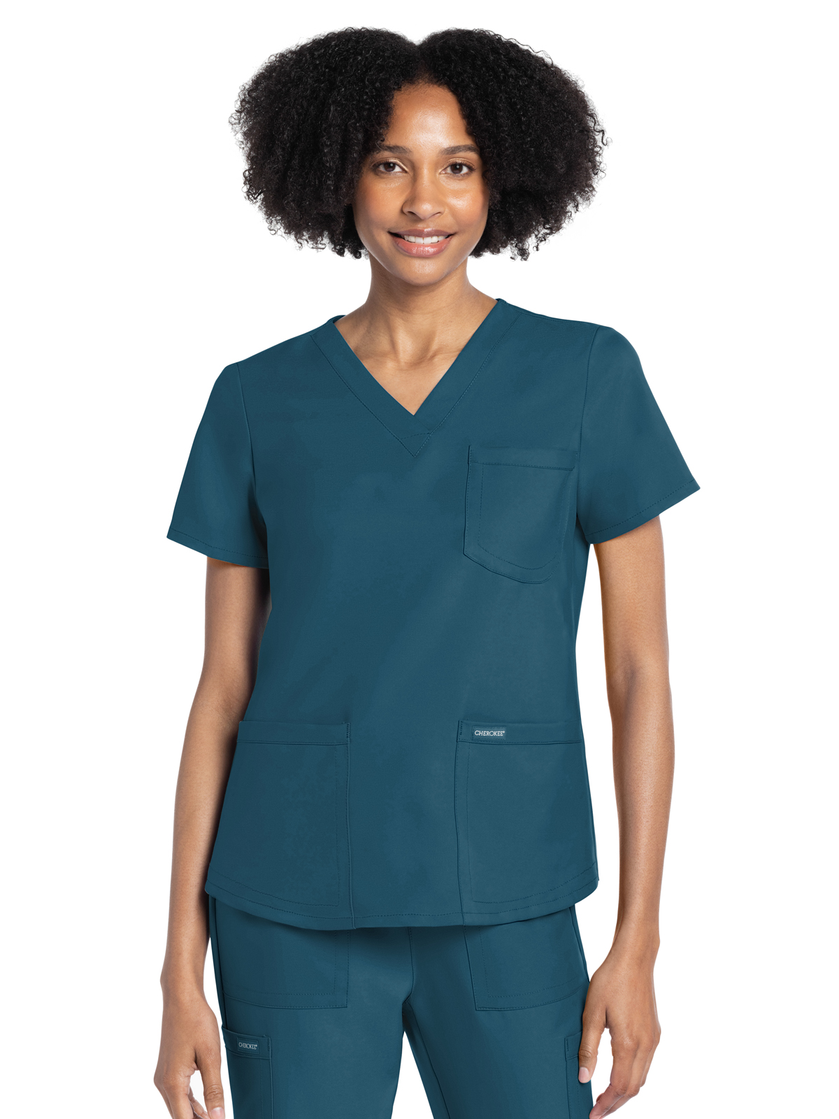 Cherokee - WW Originals Ultra - Women's 3-Pocket V-Neck Top 48