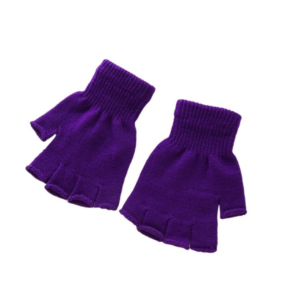 Acrylic Breathable Office Fingerless Gloves 2