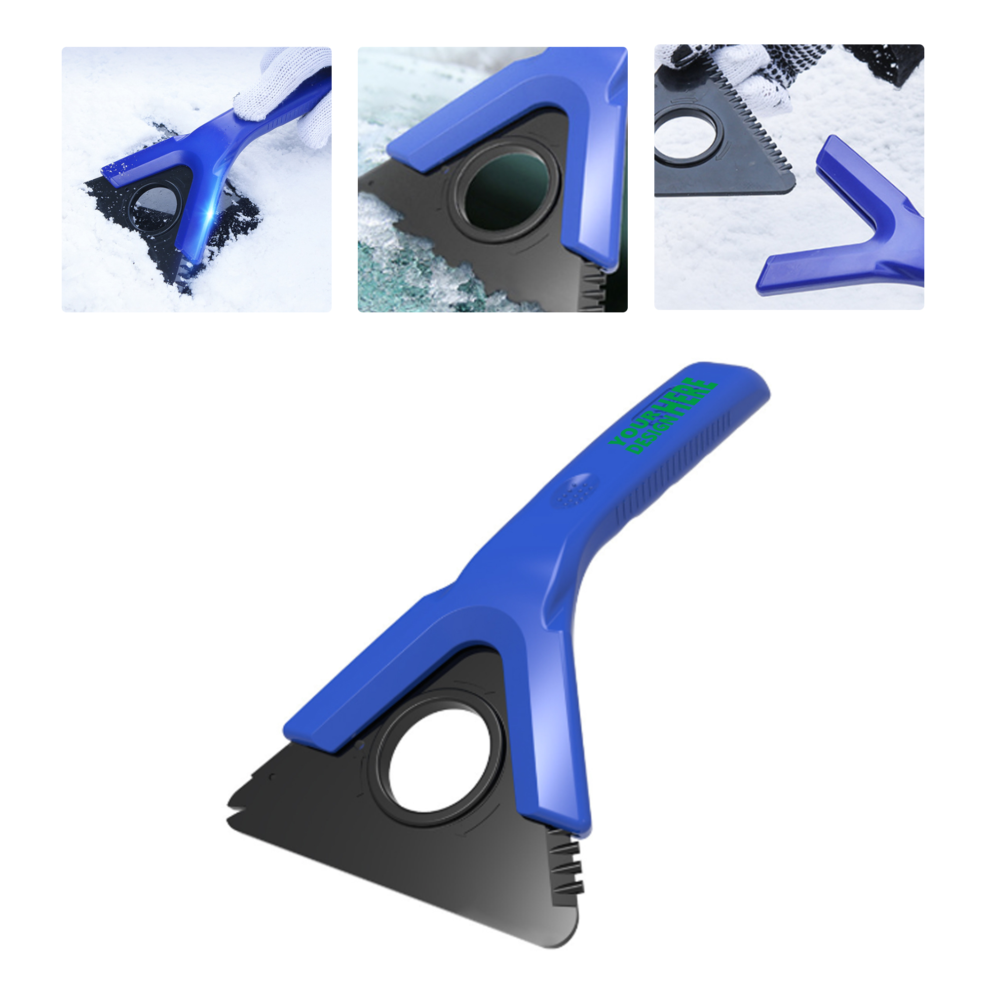 MOQ 50 Car Snow Scraper Ice Removal Tool Multi-Function Design 2