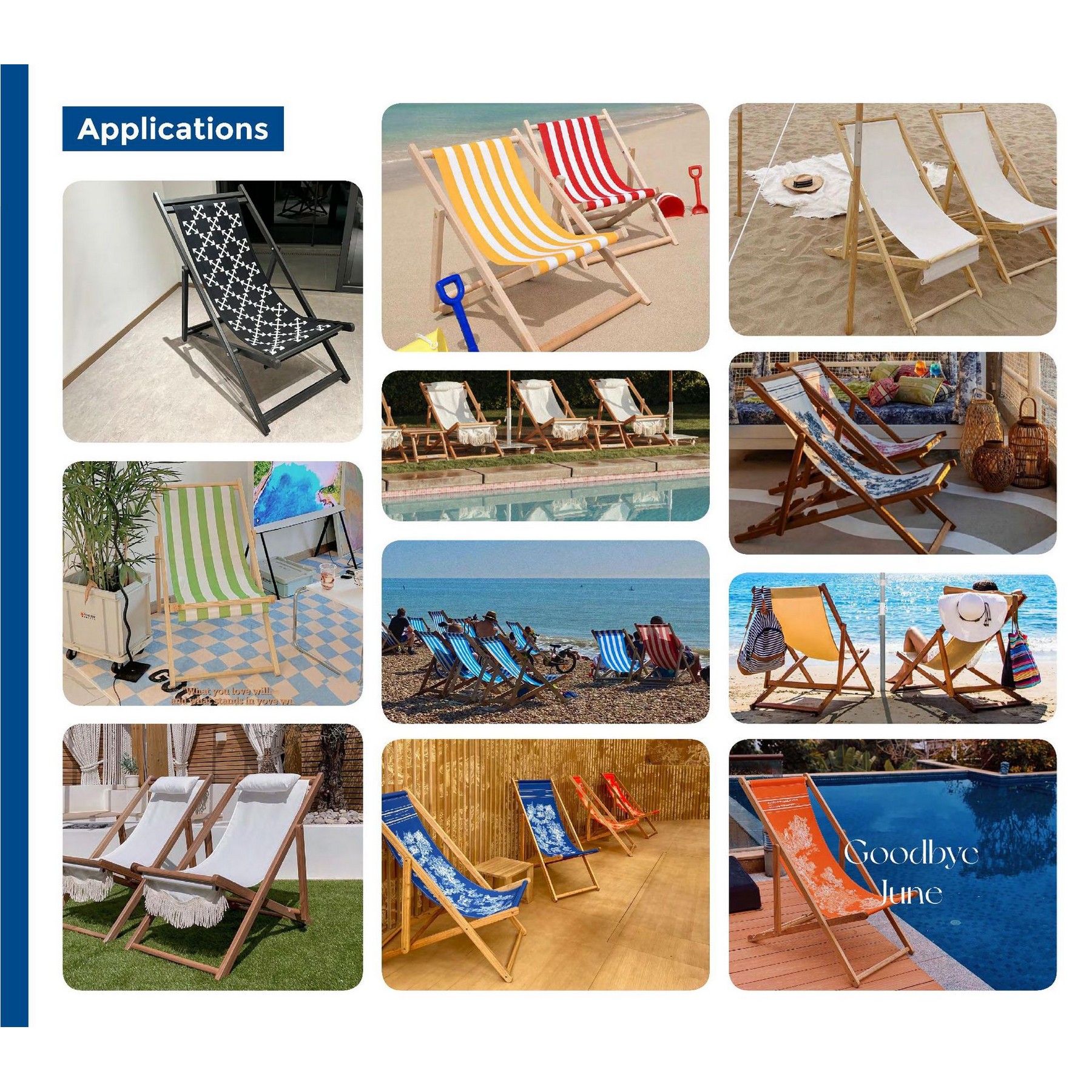 Wooden Beach Chairs Foldable Recliners 2