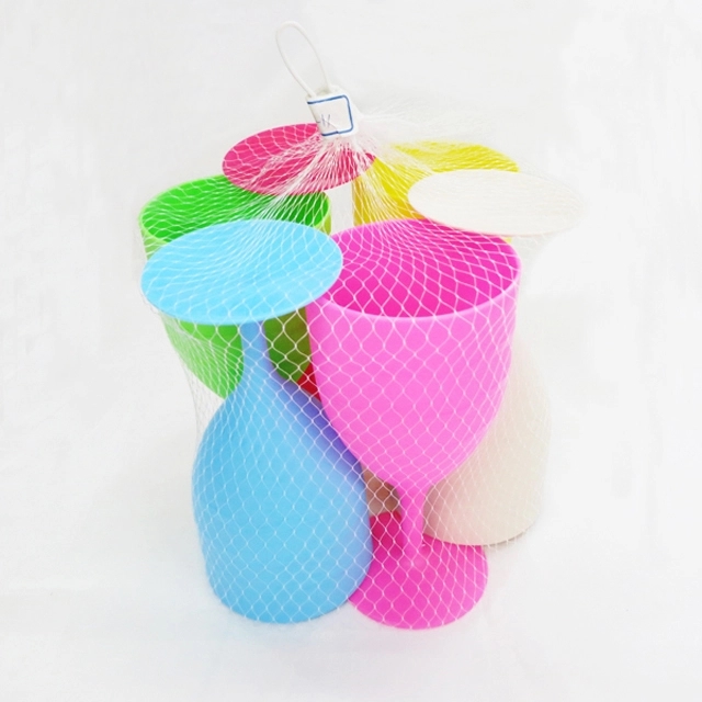 Frosted plastic goblets 2