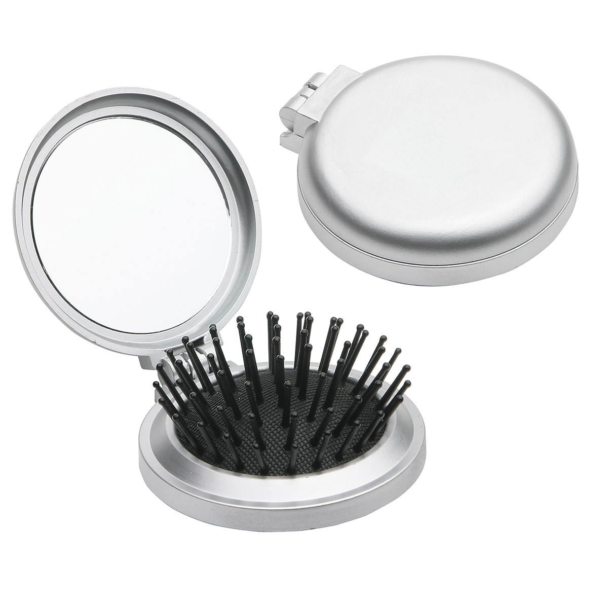 Travel Disk Brush & Mirror 7