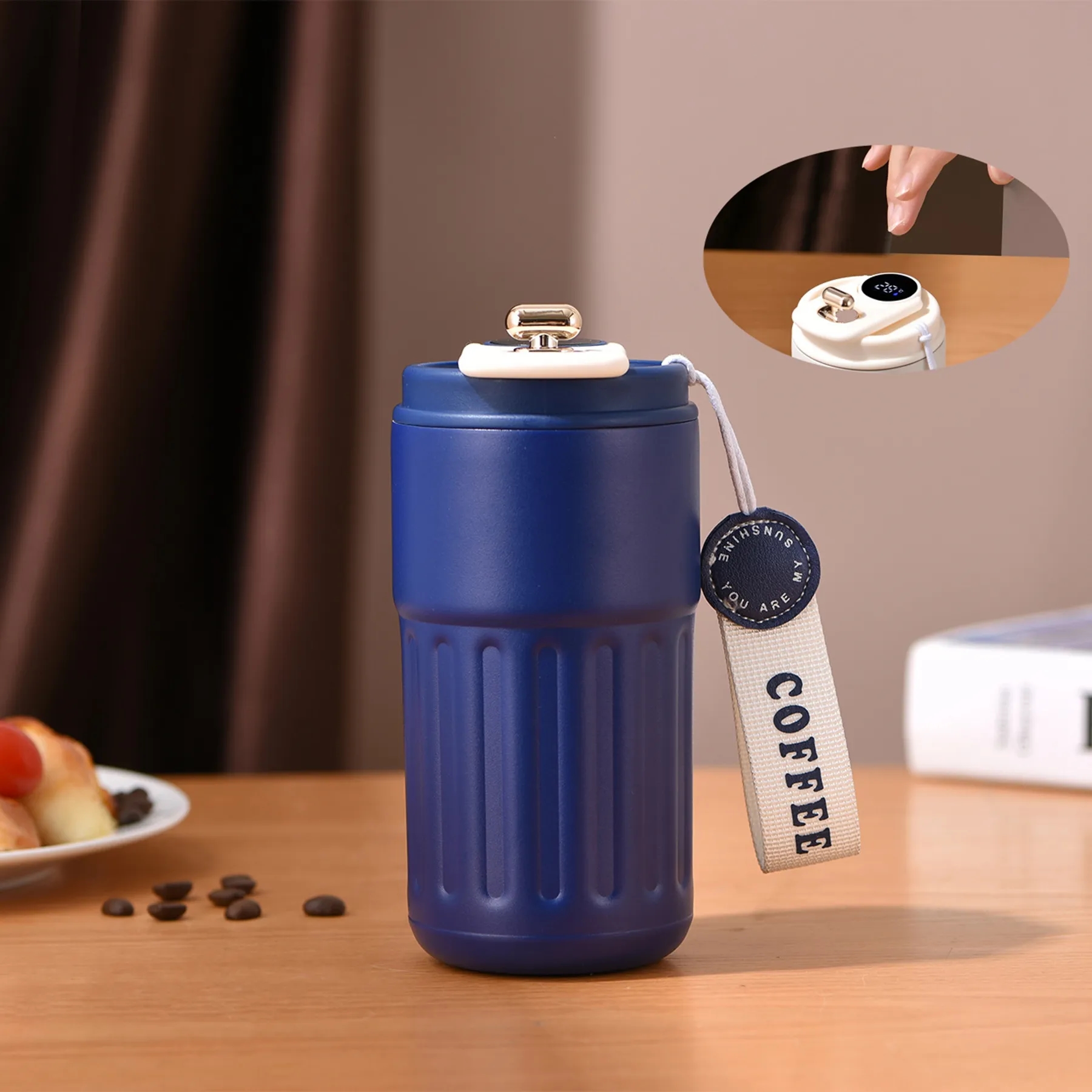 15 Oz. Smart Temperature Display Coffee Mug with Rope 6
