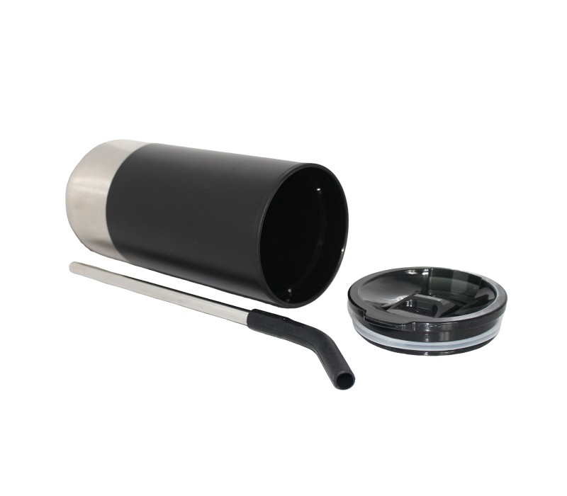 Vacuum Stainless Steel Tumbler with Straw, 18 oz. 4