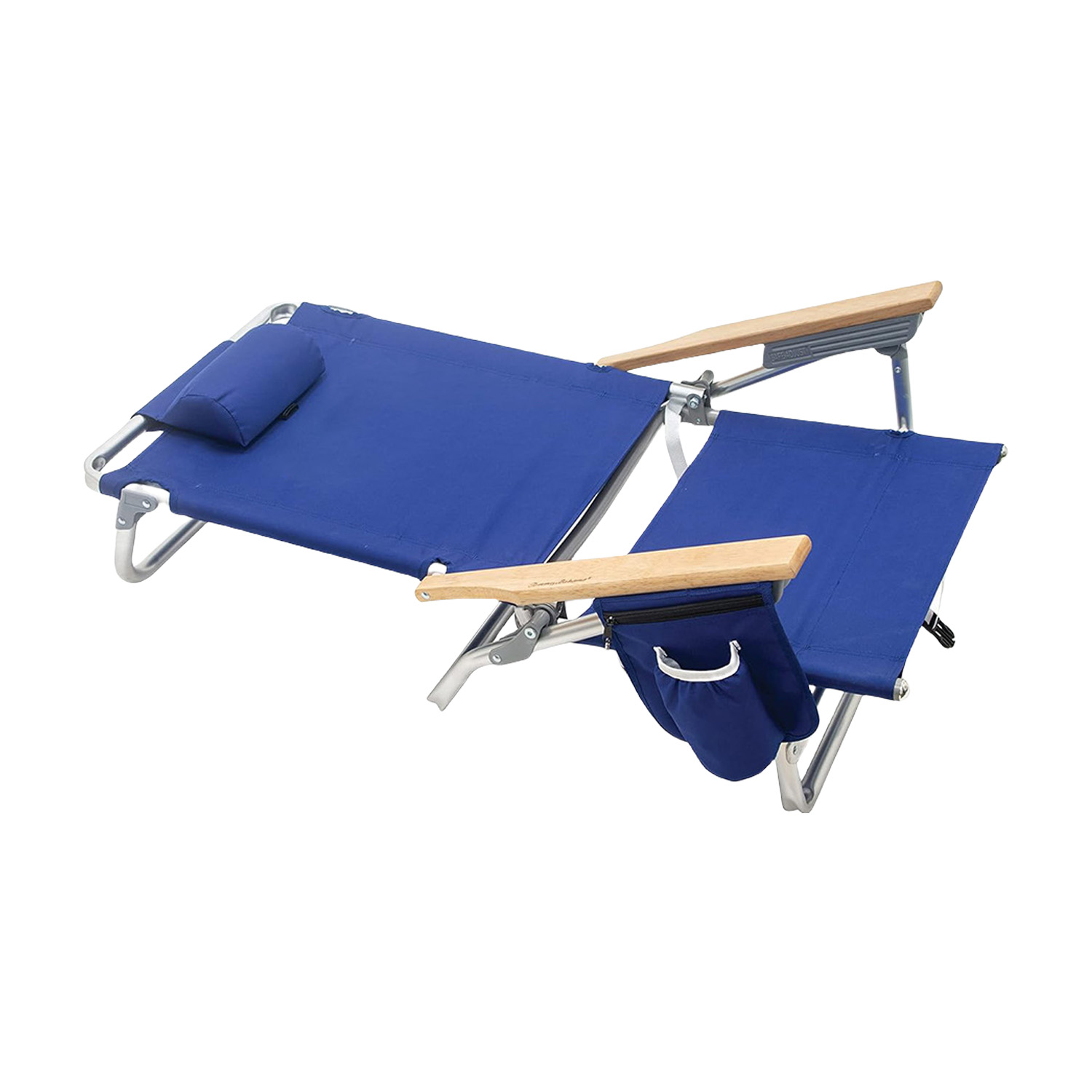 Aluminum Foldable Beach Chair w/ Cup Holder 7