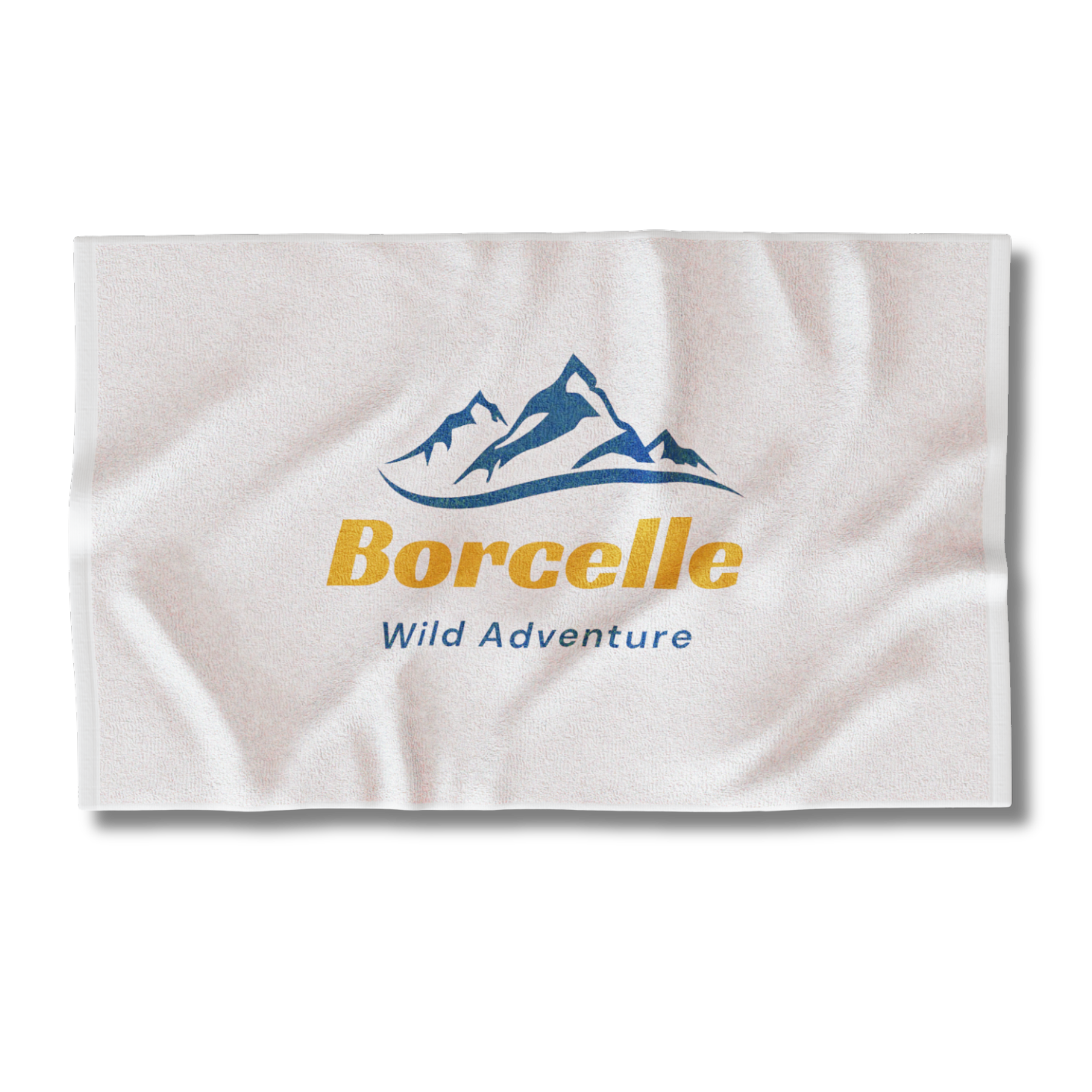 16" x 25" Golf/Sports Towel Velour Hemmed White