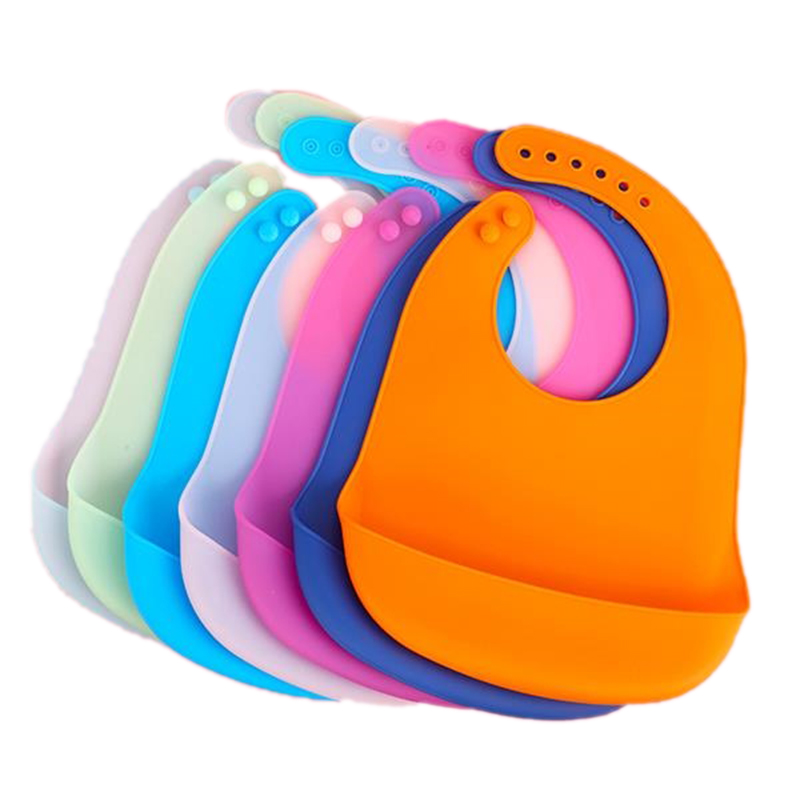 6 Buckles Silicone Baby Bib 2