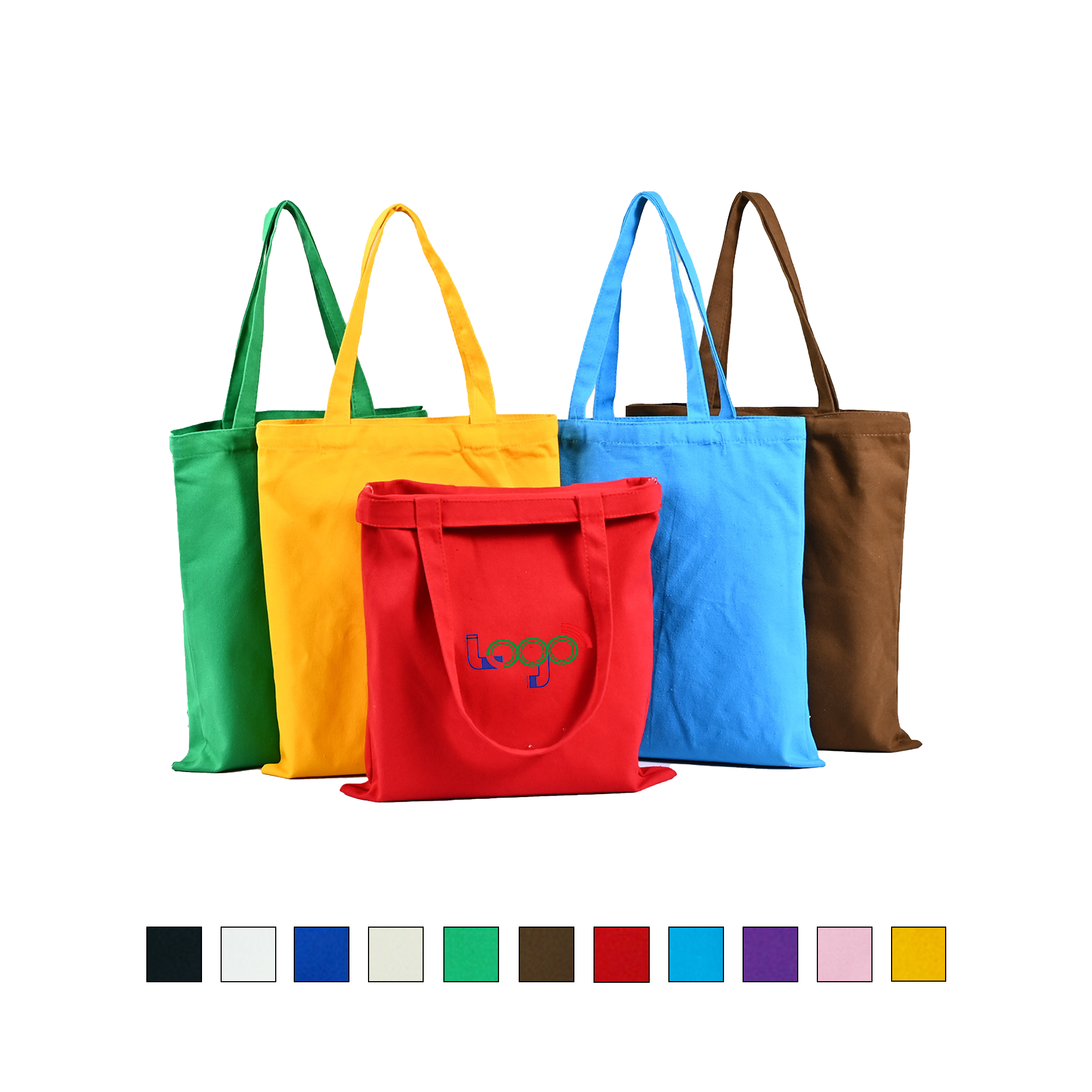Practical Canvas Shopping Tote, custom tote bag with logo imprint 2