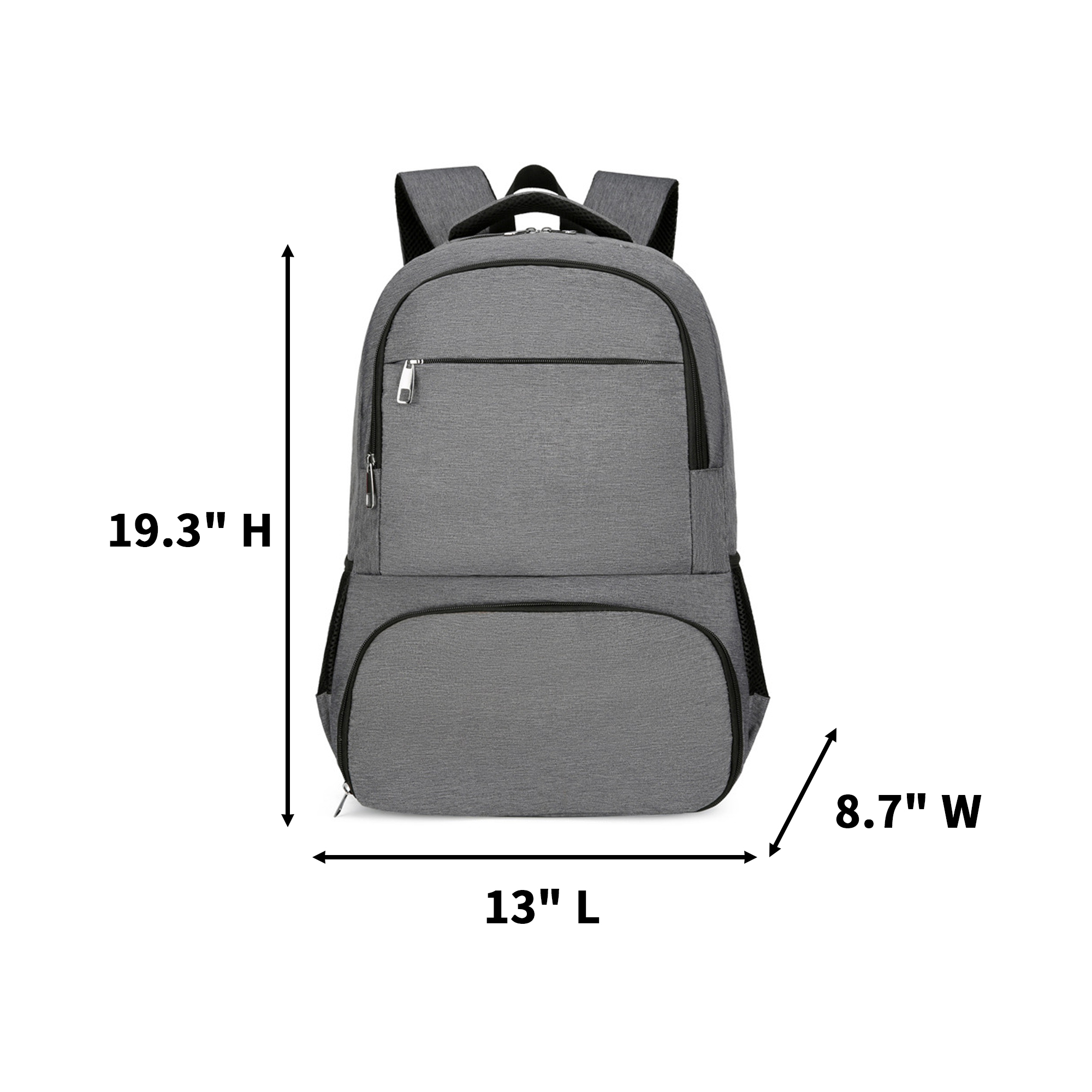 Insulated Lunch Laptop Backpack With Charging Port 5