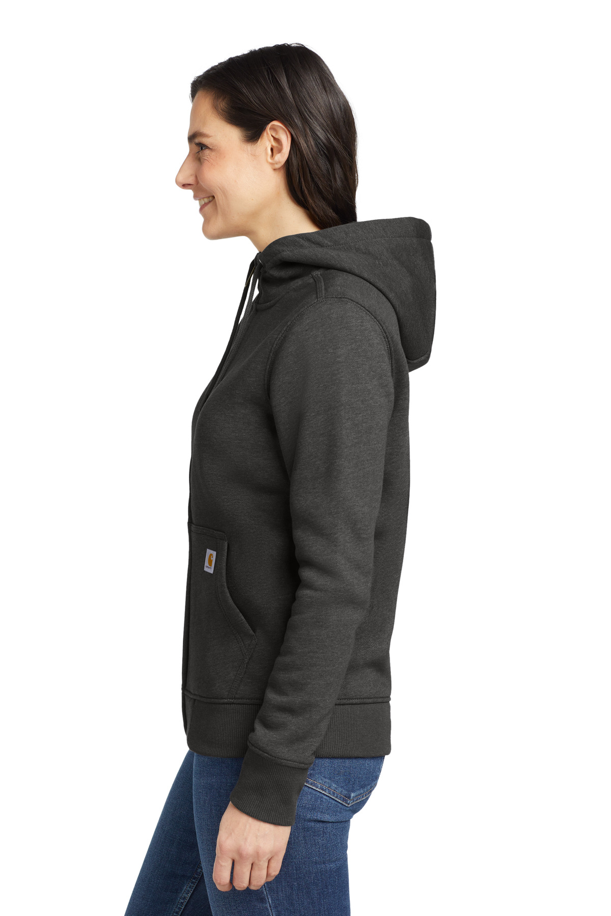 Carhartt Women's Clarksburg Full-Zip Hoodie CT102788, custom hoodie or sweatshirt with logo imprint 1