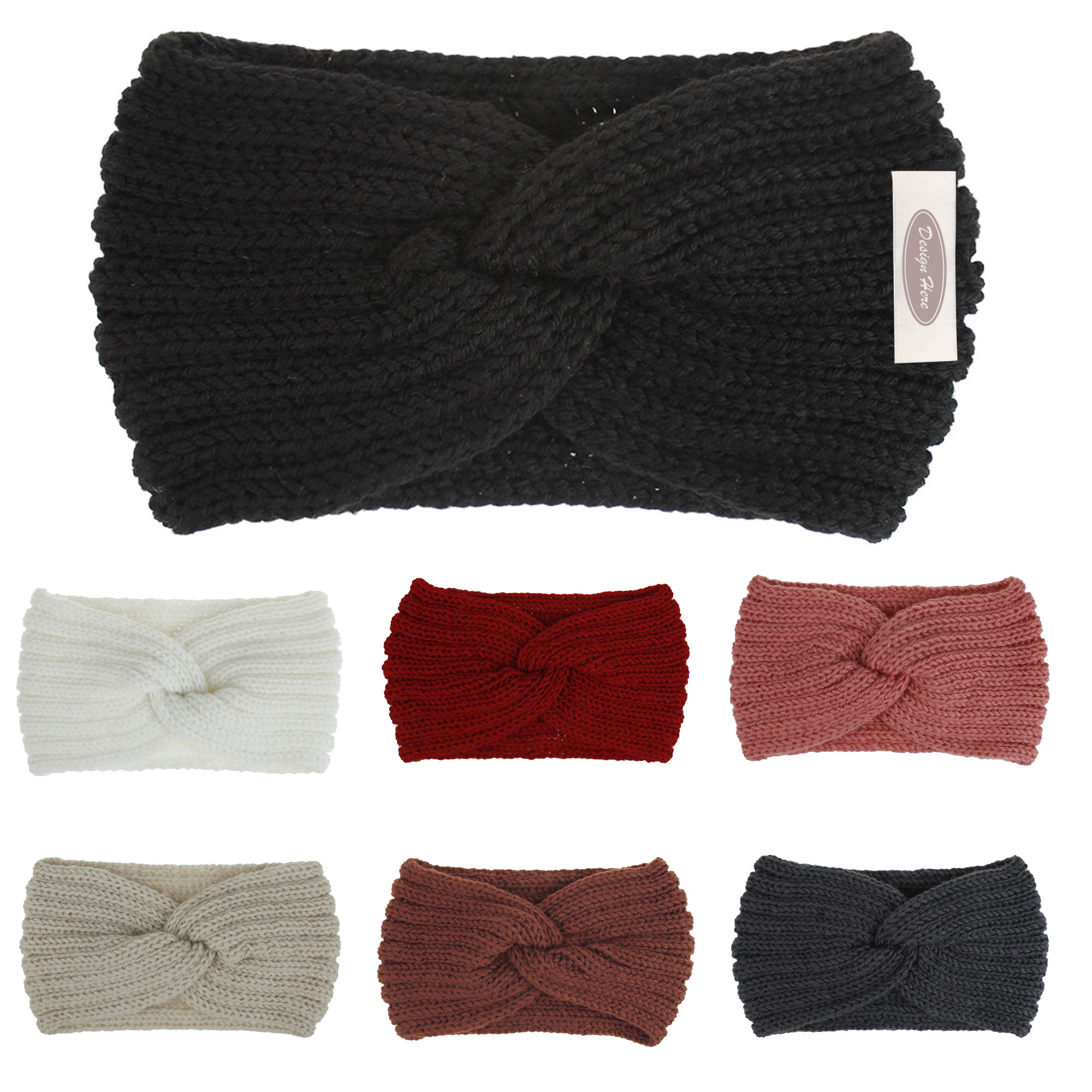 Chunky Knit Headbands Braided Winter Headbands Ear Warmers 4