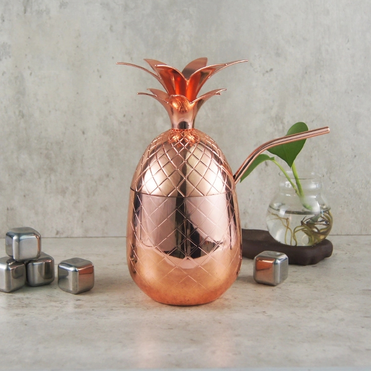 Custom 14 oz Stainless Steel Pineapple Cup 8