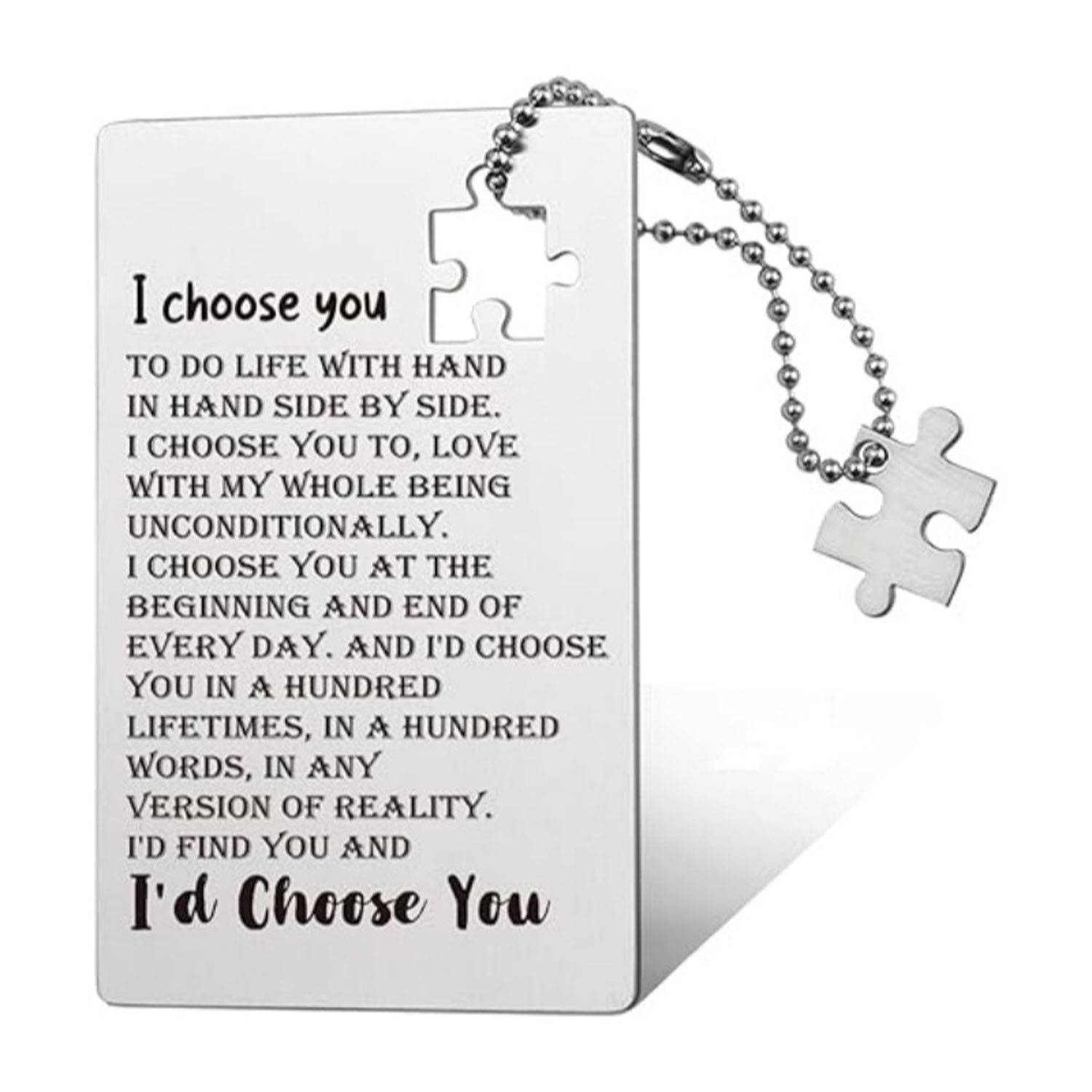 Stainless Steel Engraved Wallet Insert Card 23
