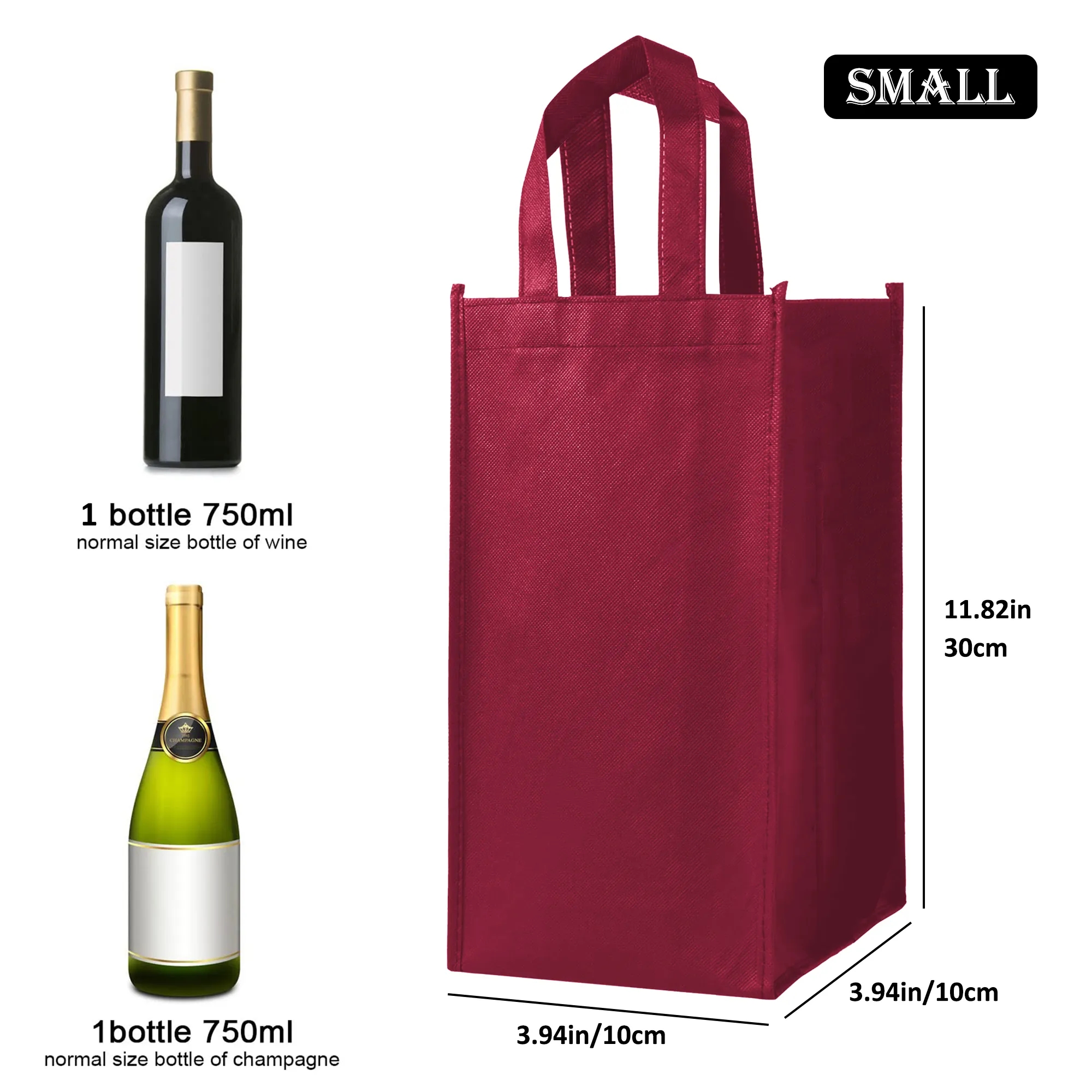 Reusable Non Woven Wine Bottle Gift Bag 3