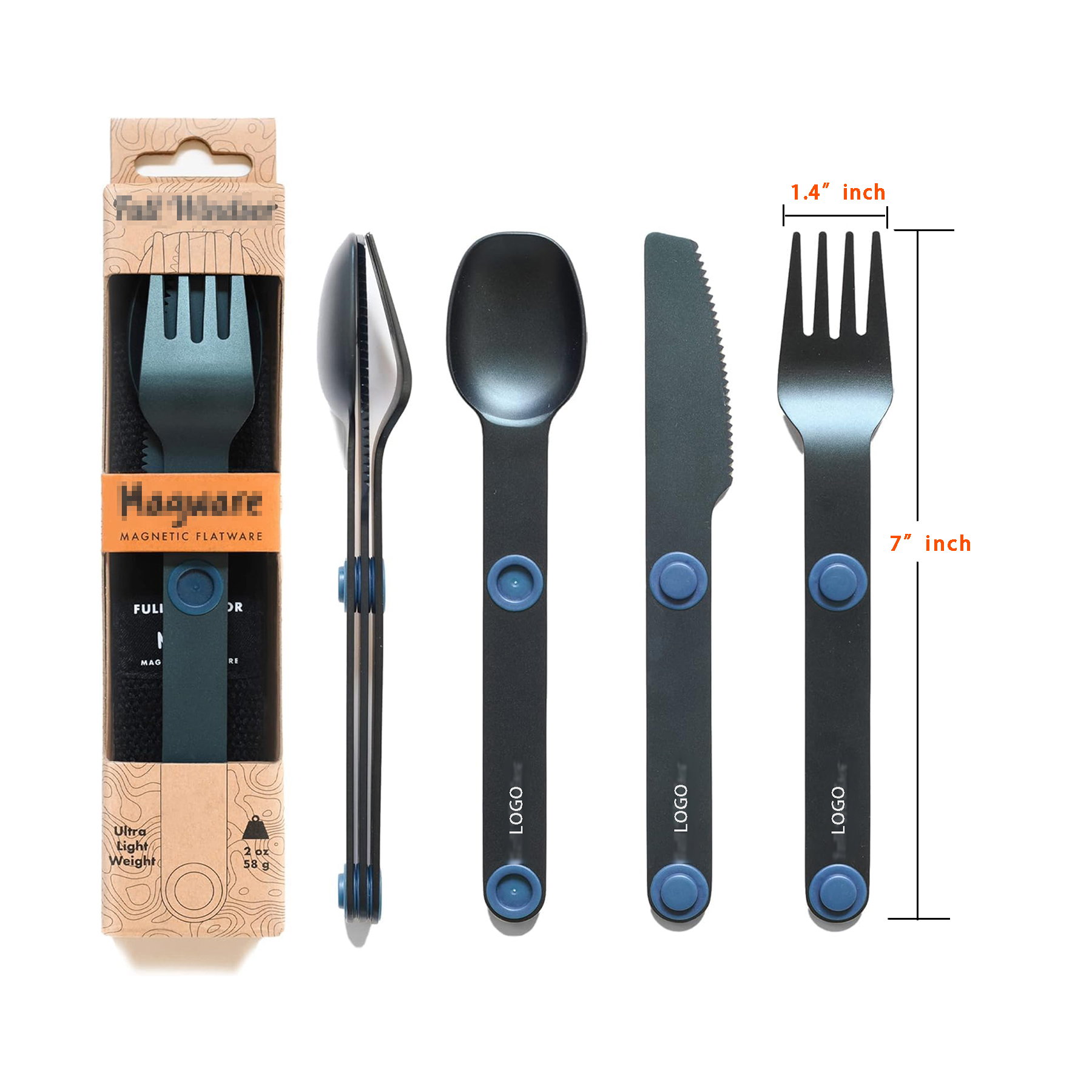 Magnetic Camping Cutlery Set 9