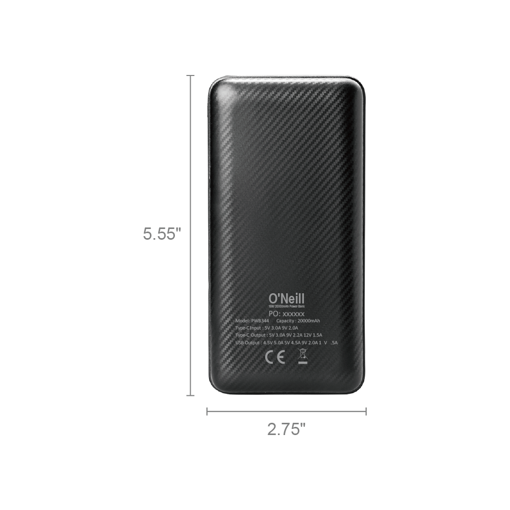 O'Neill 22 5W 20000mAh Power Bank