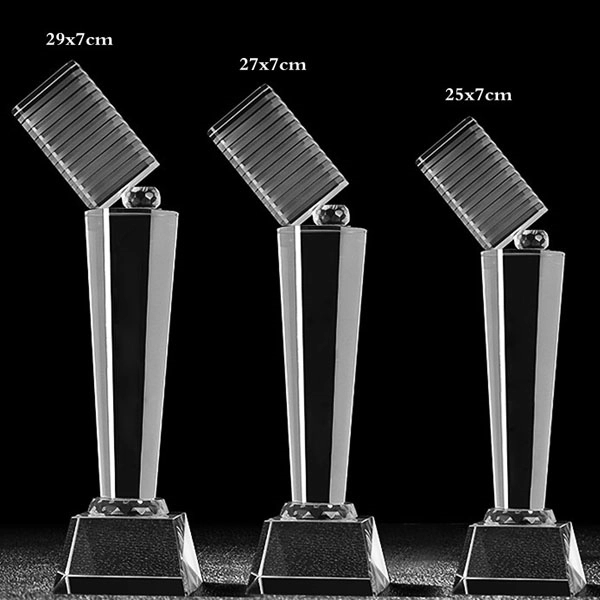 Crystal Music Microphone Trophy 5