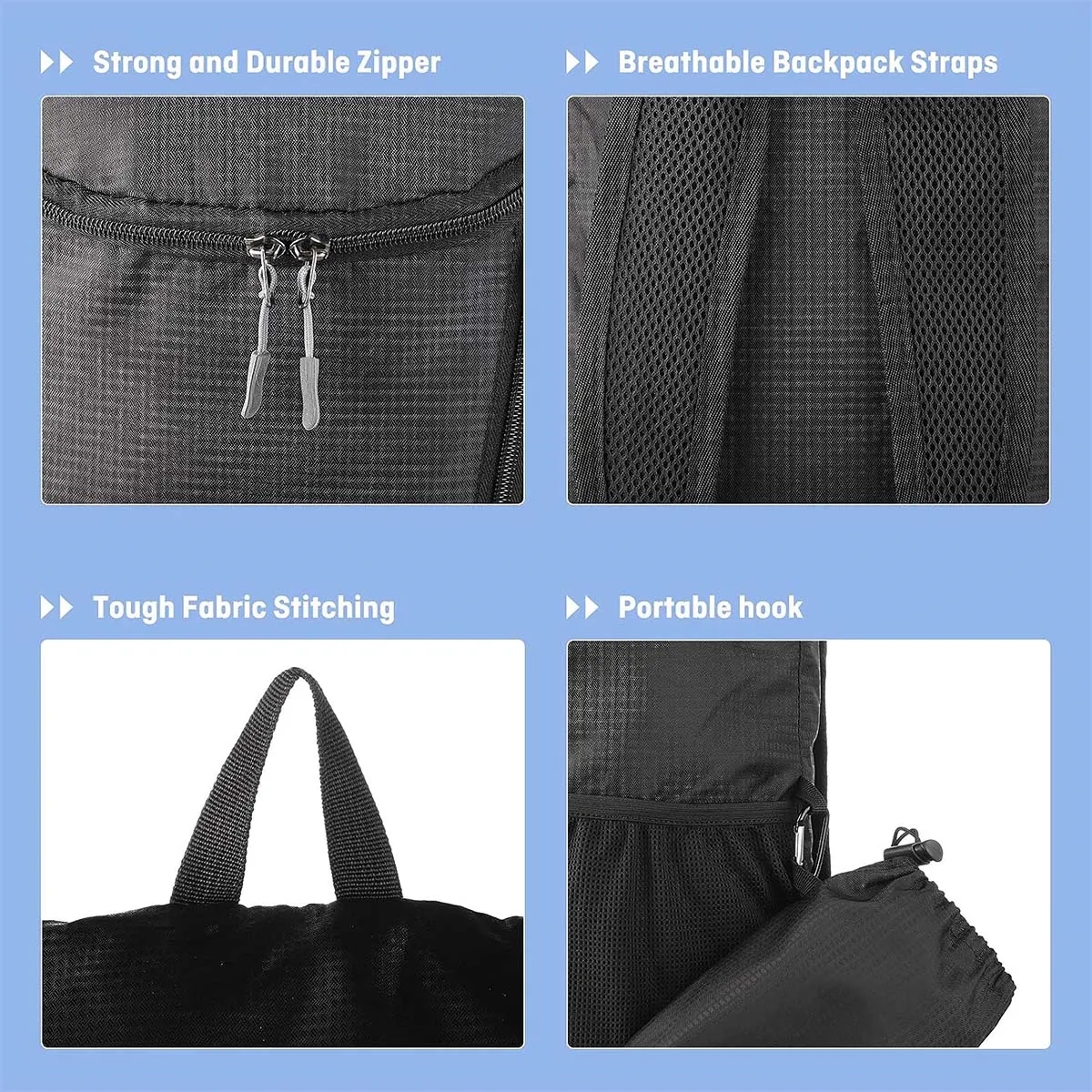 Multifunction Lightweight Waterproof Packable Backpack 4