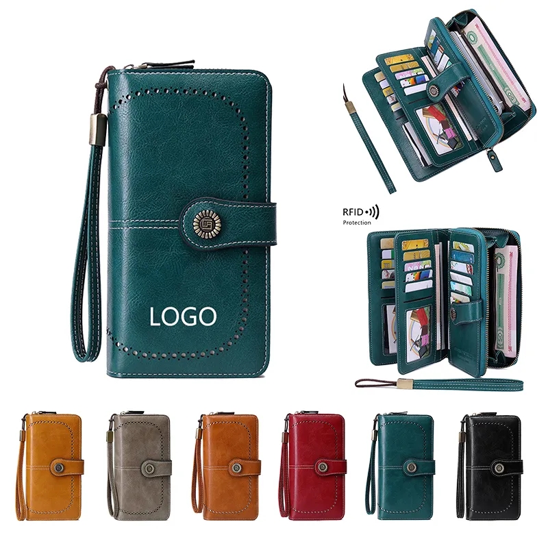 Women's Wallet Leather Trifold Card Holder 2