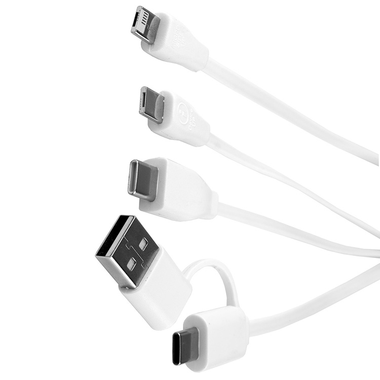 "WEBER" 5-in-1 Cell Phone Charging Cable with Carabiner Clip 2