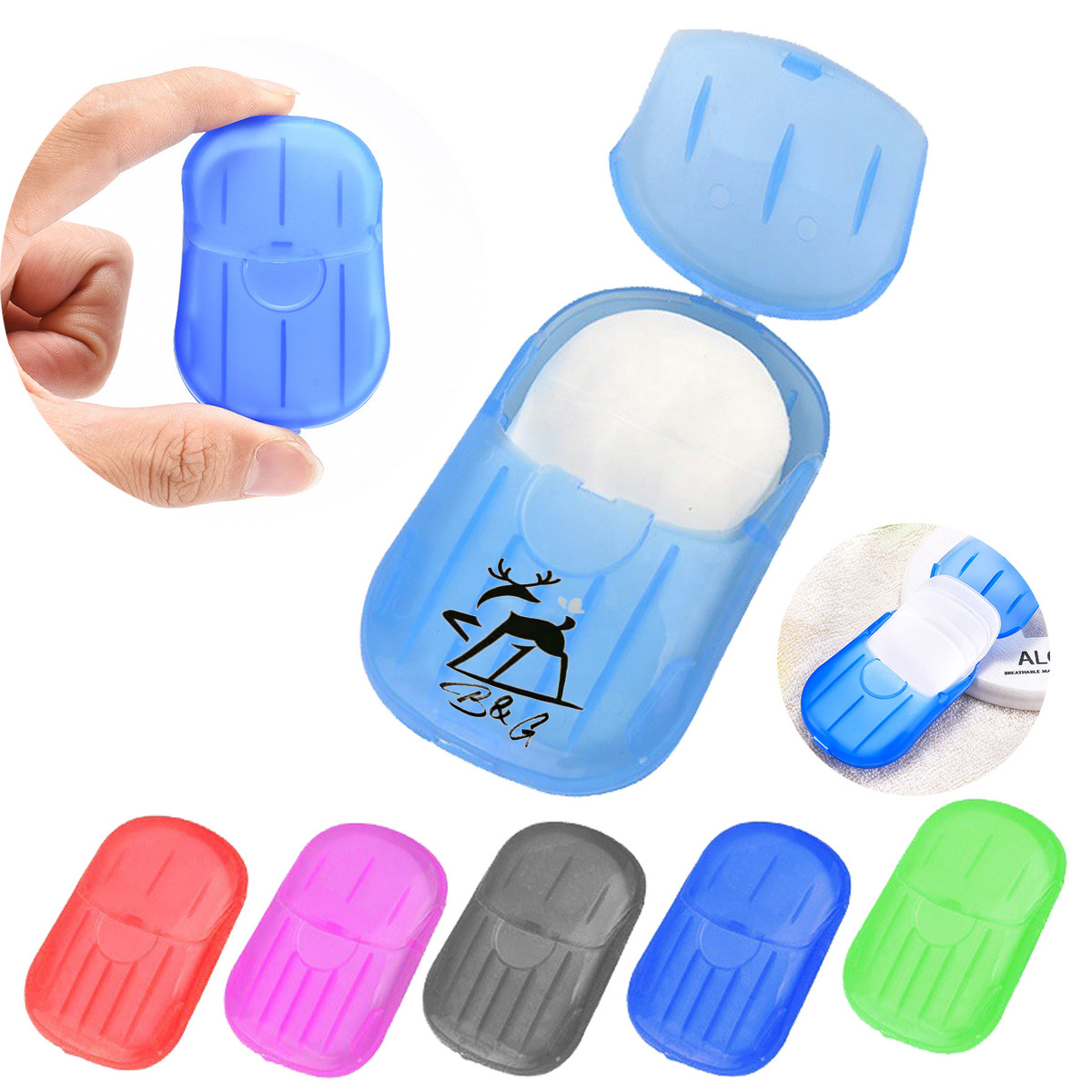 Disposable Soap Sheets w/Case 20pcs 2