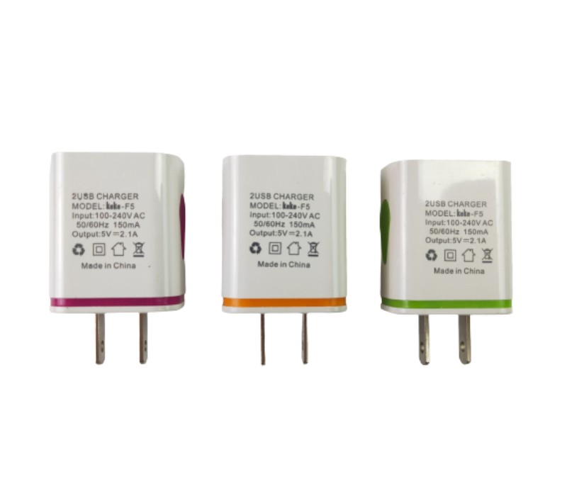 Colorful Dual Port USB Wall Plug Charger 7