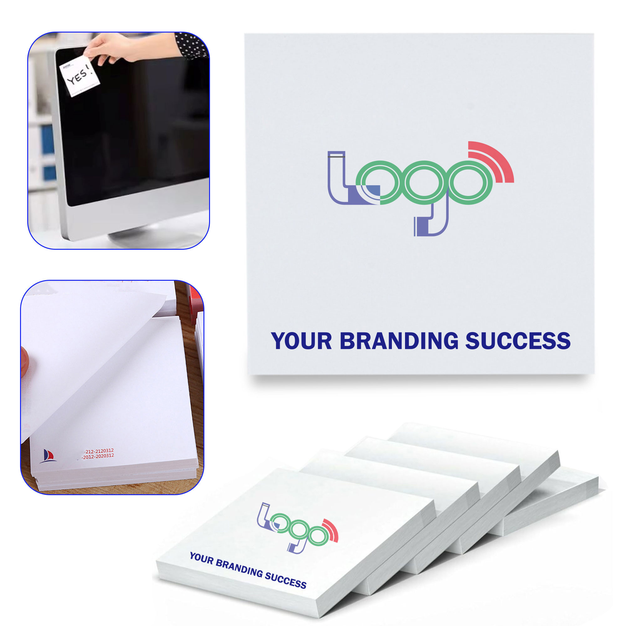 MOQ20 3x3 Inch Personalized Sticky Note Pads 2