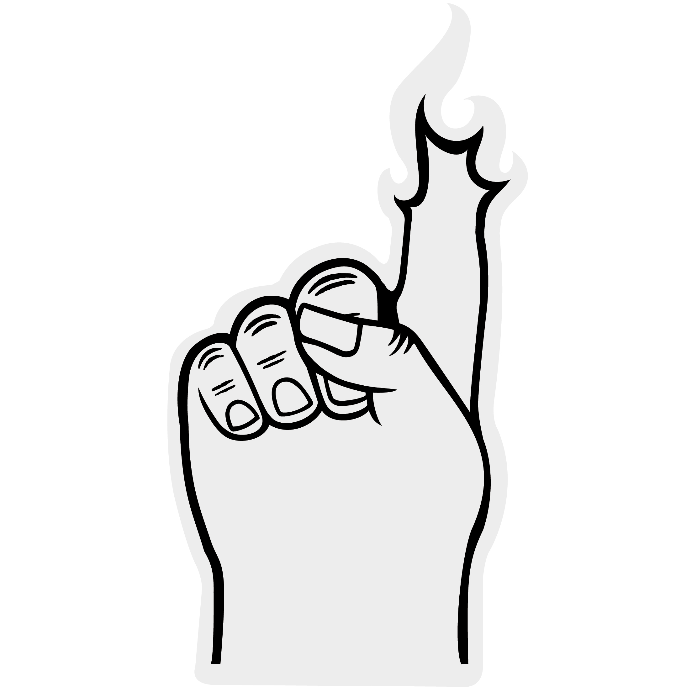 Foam Flame Finger 18" 24