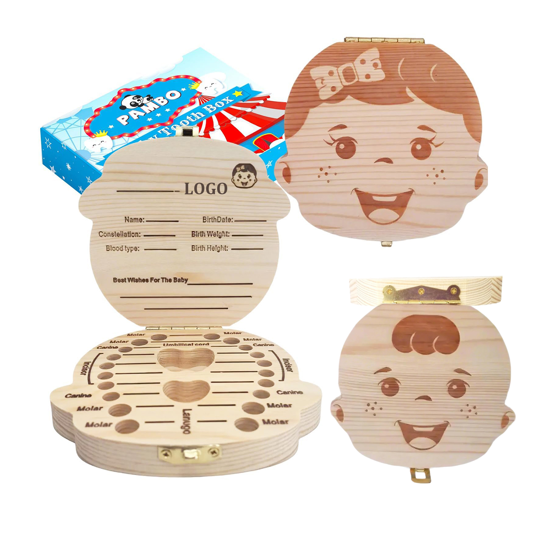 Baby Wooden Tooth Storage 4
