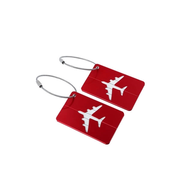 Airplane Aluminum Luggage Tag 6