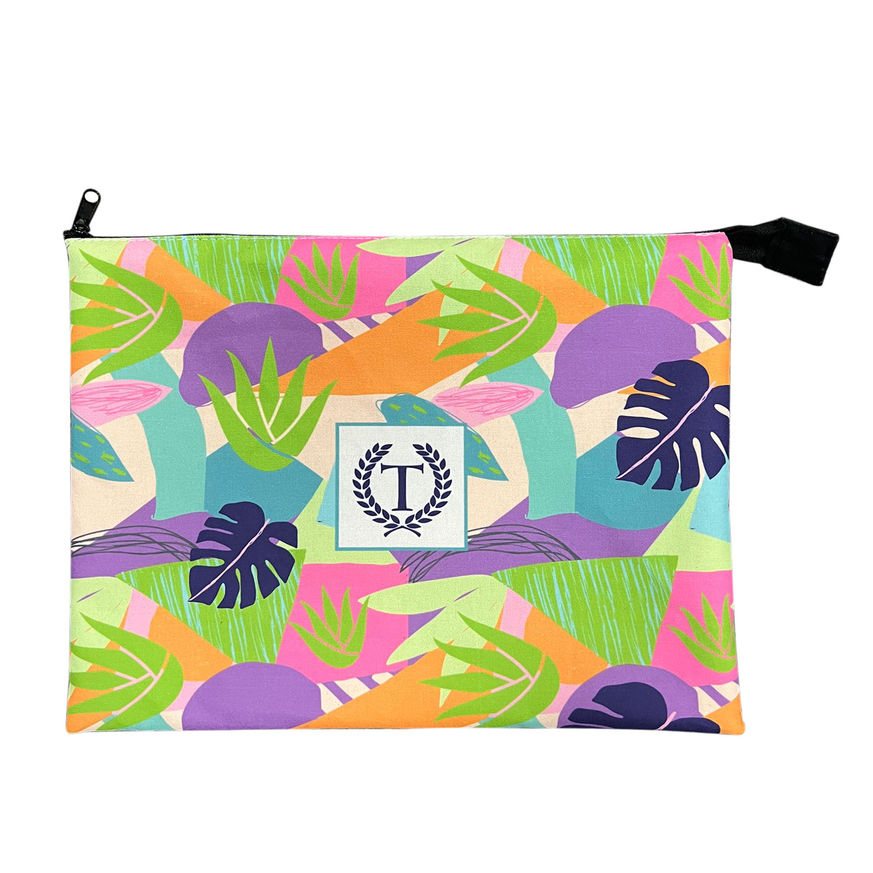 Full color Edge-to-Edge Zippered 5 oz. Cotton Large Pouch 2