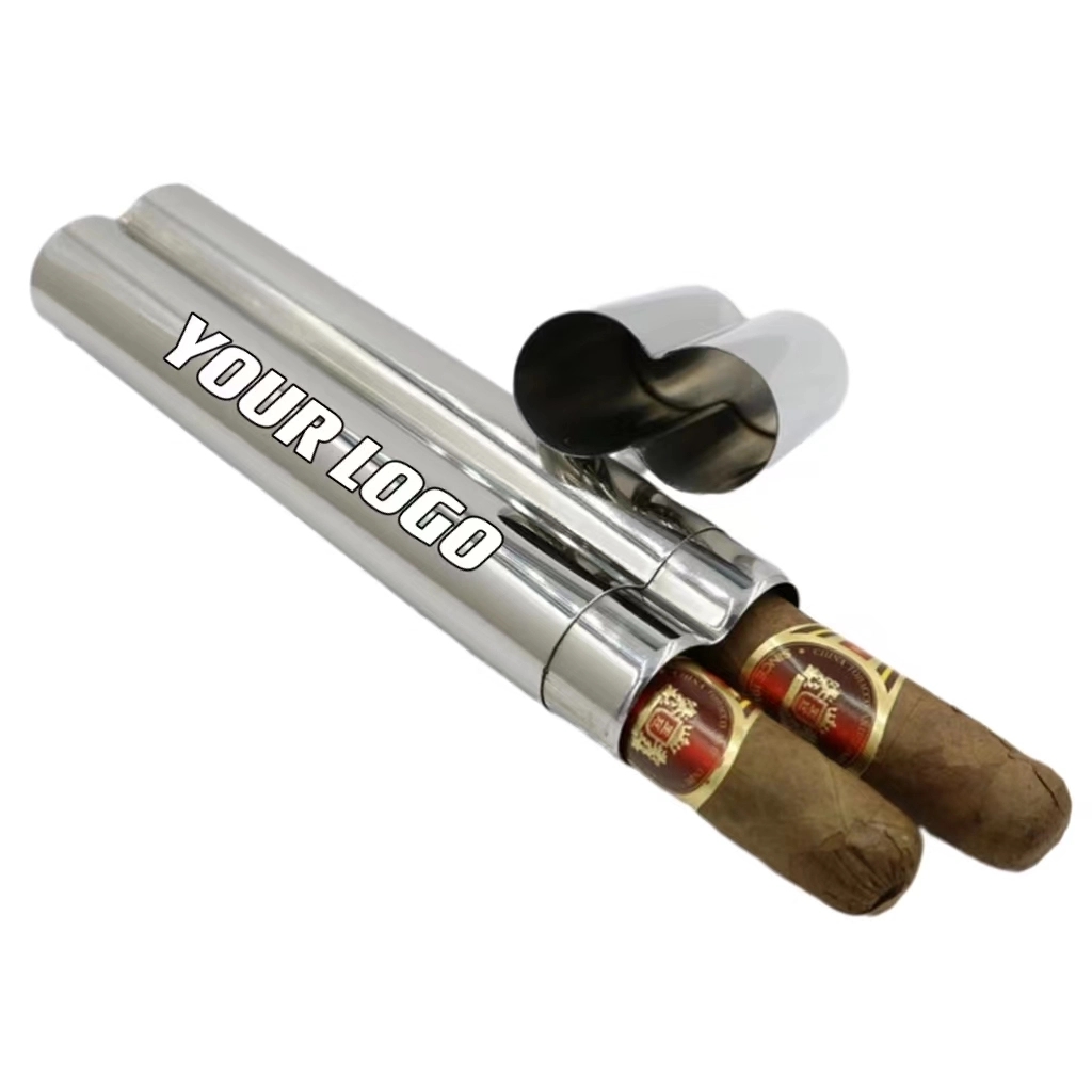 Custom Stainless Steel Cigar Tube Moistureproof 2
